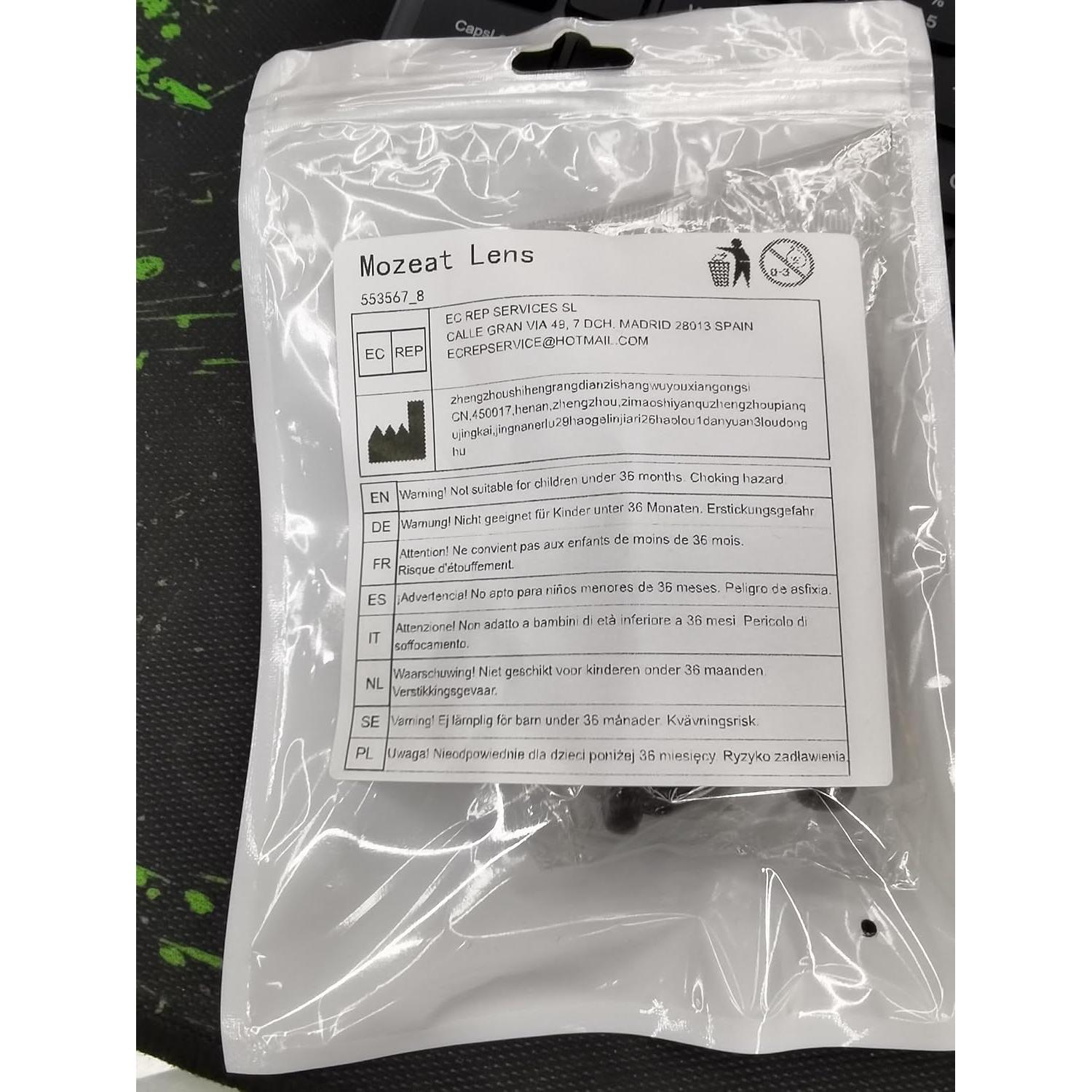 Cepillo de Pelo Plegable con Espejo MOZEAT LENS Azul