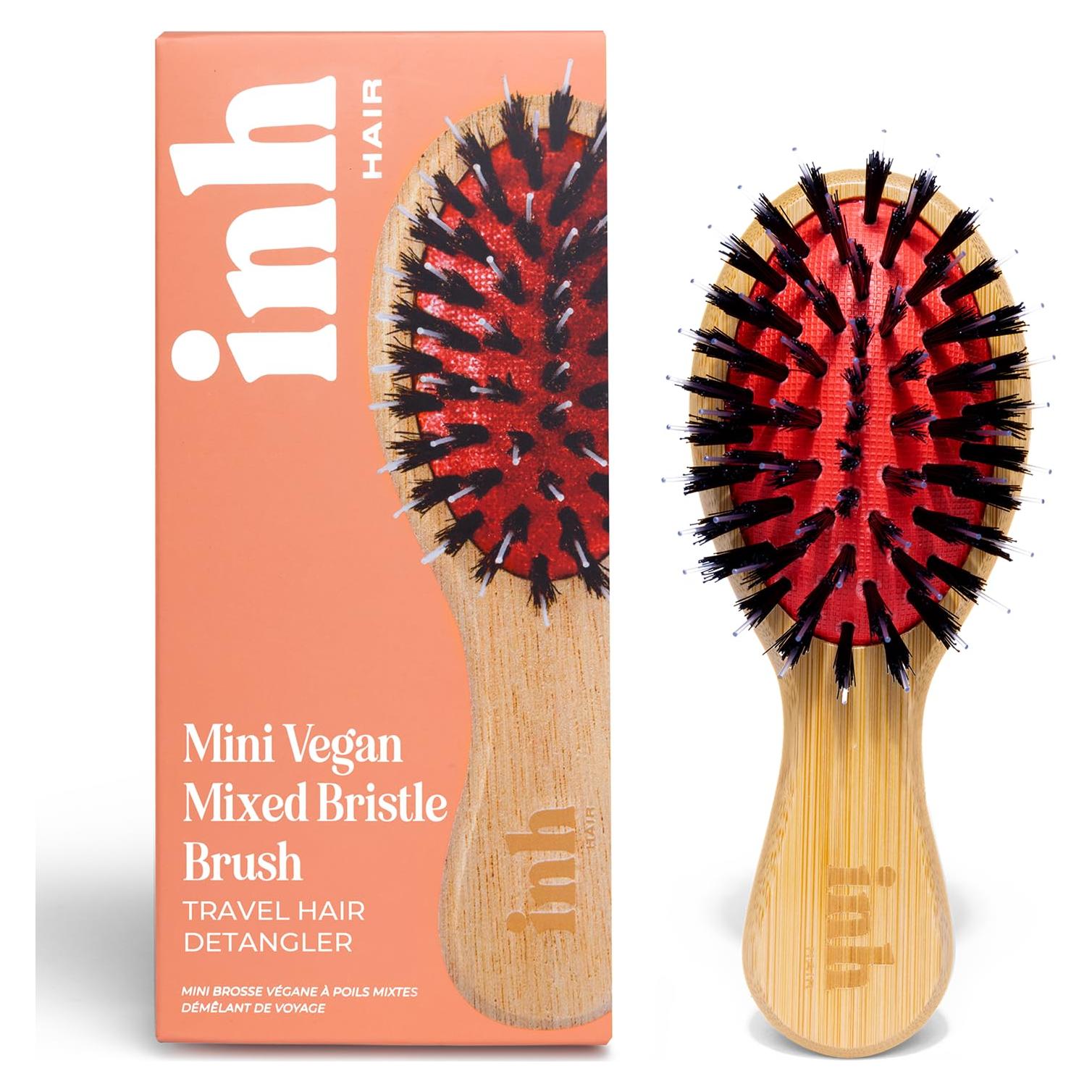 Cepillo Desenredante Vegano INH Mini de Cerdas de Jabalí