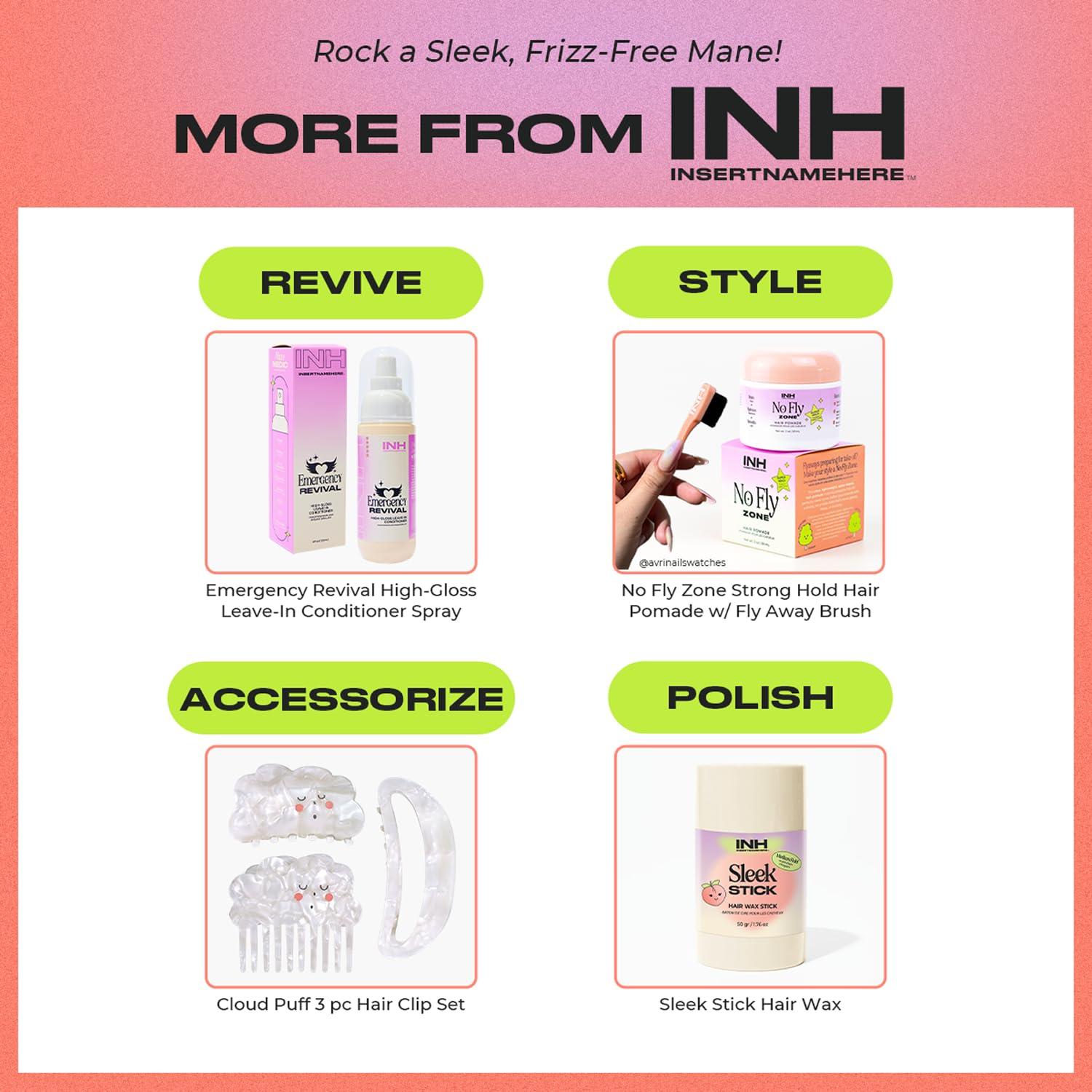 Cepillo Desenredante Vegano INH Mini de Cerdas de Jabalí