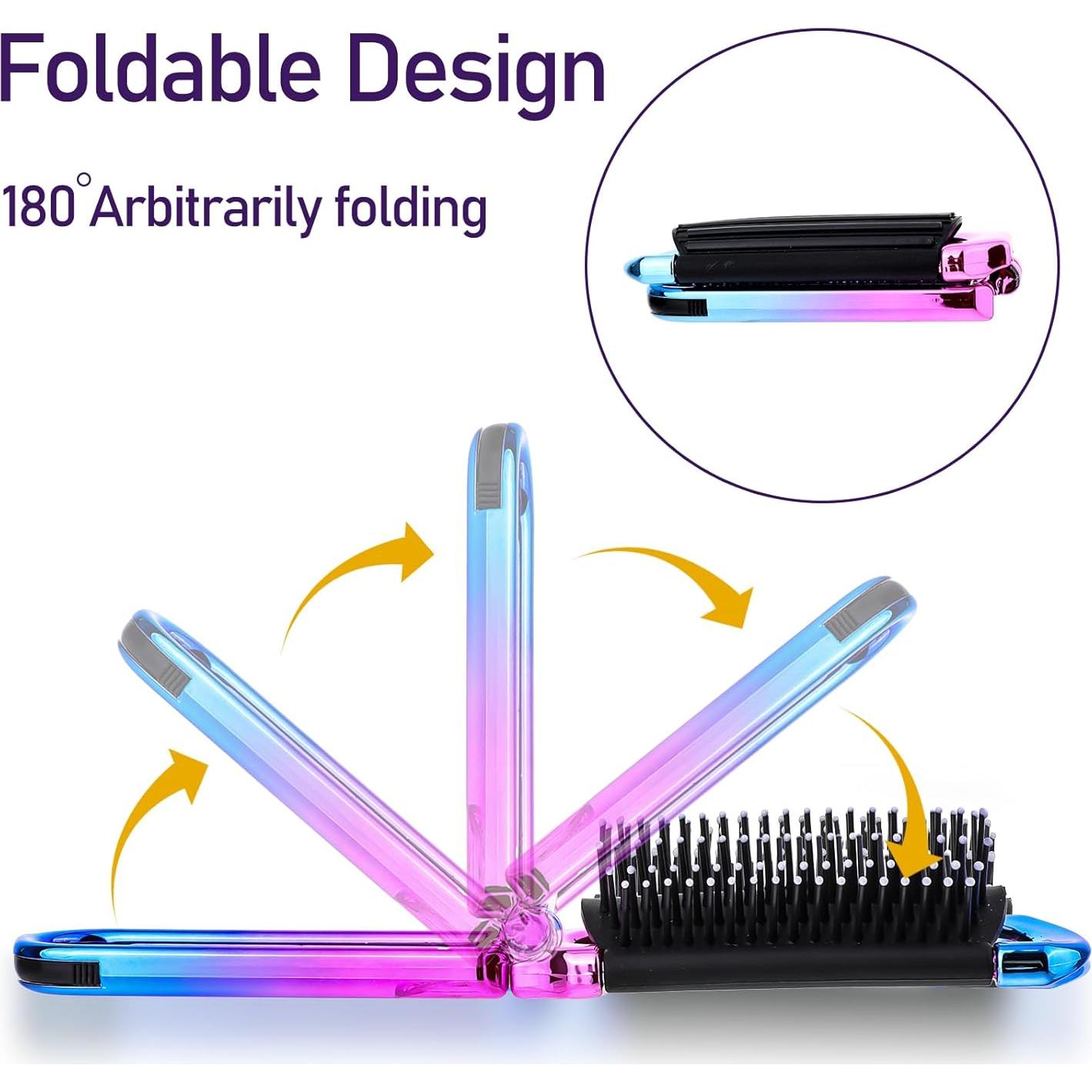 Mini Cepillo de Viaje Plegable con Espejo MOZEAT LENS