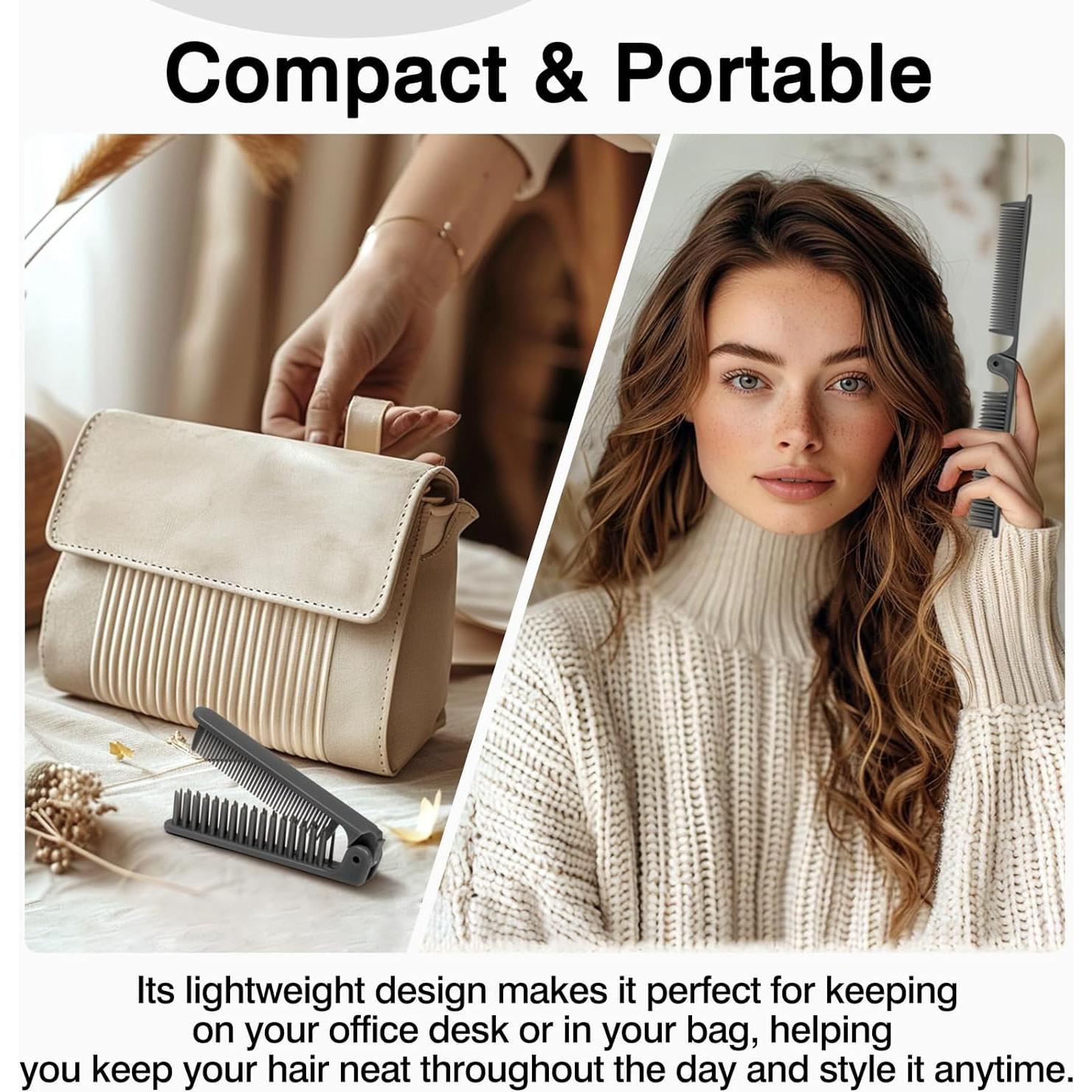 Juego de 3 Peines Plegables Zoolinn - Portátiles y Compactos