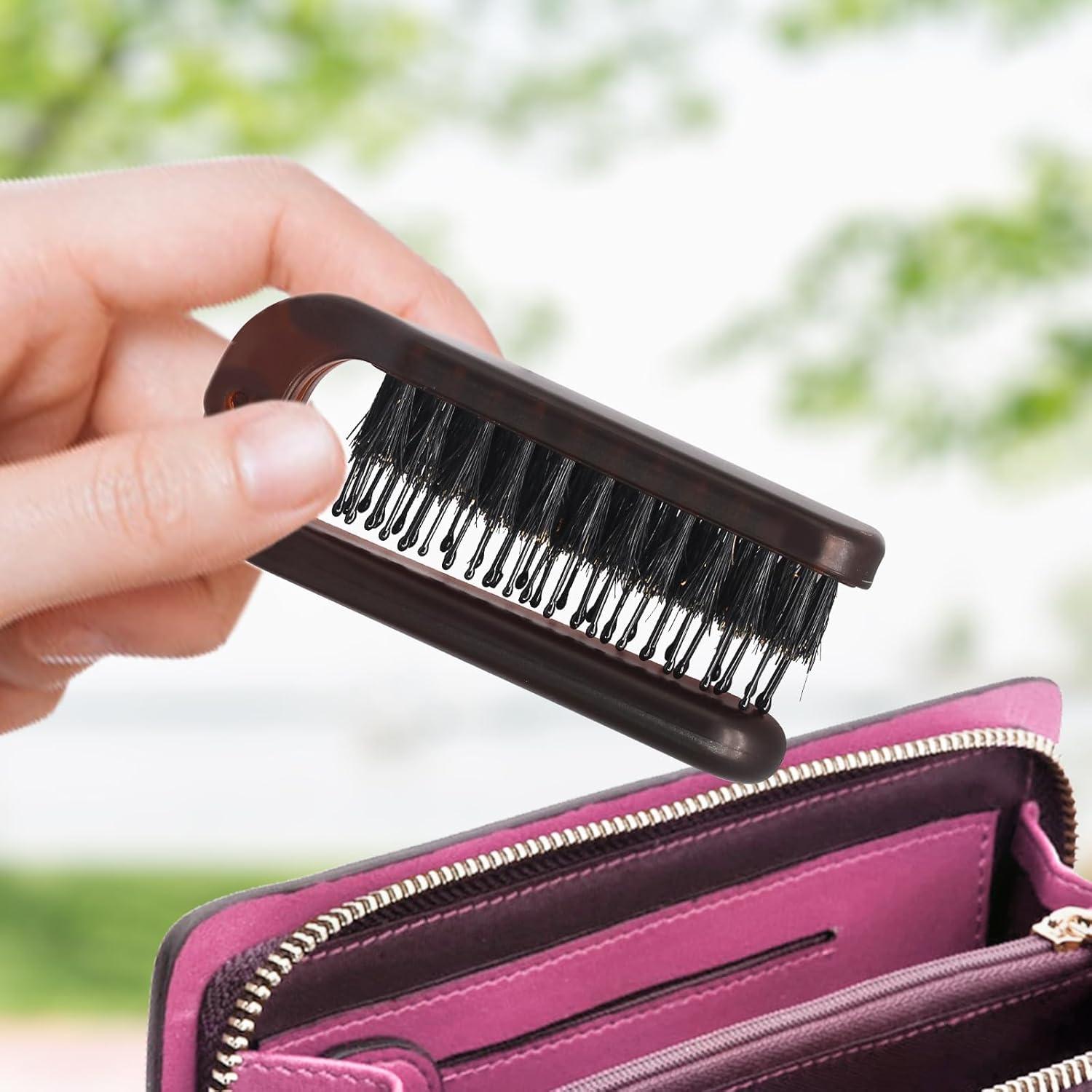 Paquete de 2 Cepillos de Pelo Plegables Qjaiune Ámbar