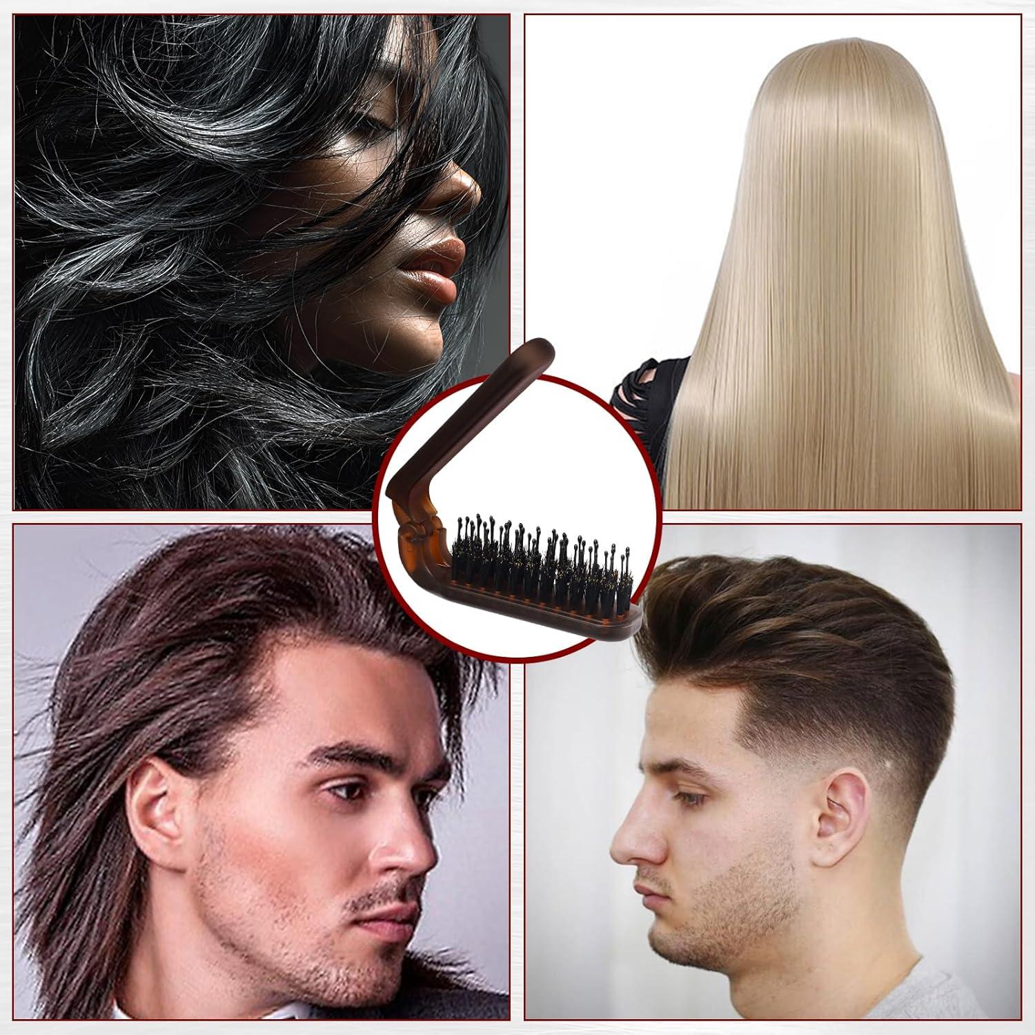 Paquete de 2 Cepillos de Pelo Plegables Qjaiune Ámbar