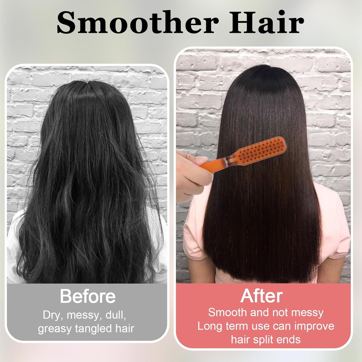 Cepillo Plegable de Cerda de Jabalí IANFAN - 2 Pcs Viaje