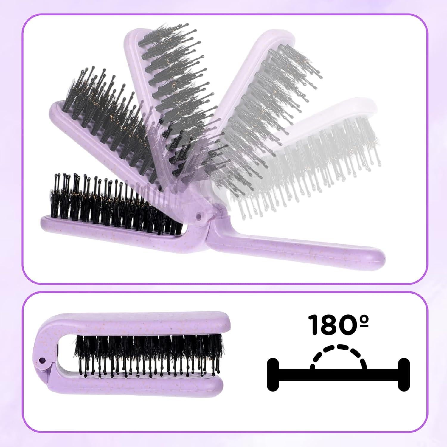 Cepillo de Pelo Plegable Zyghjort con Cerda de Jabalí 17.5 cm