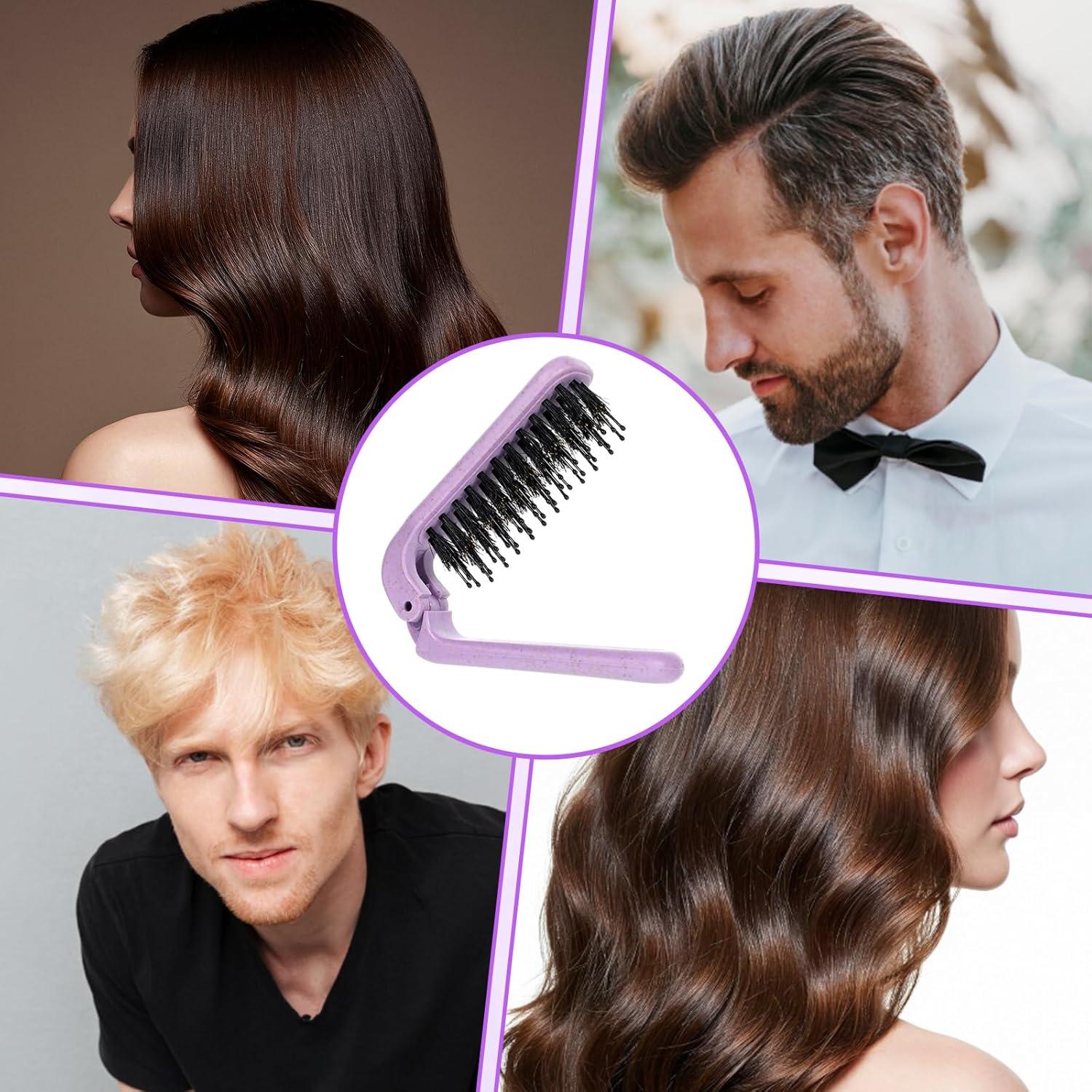 Cepillo de Pelo Plegable Zyghjort con Cerda de Jabalí 17.5 cm