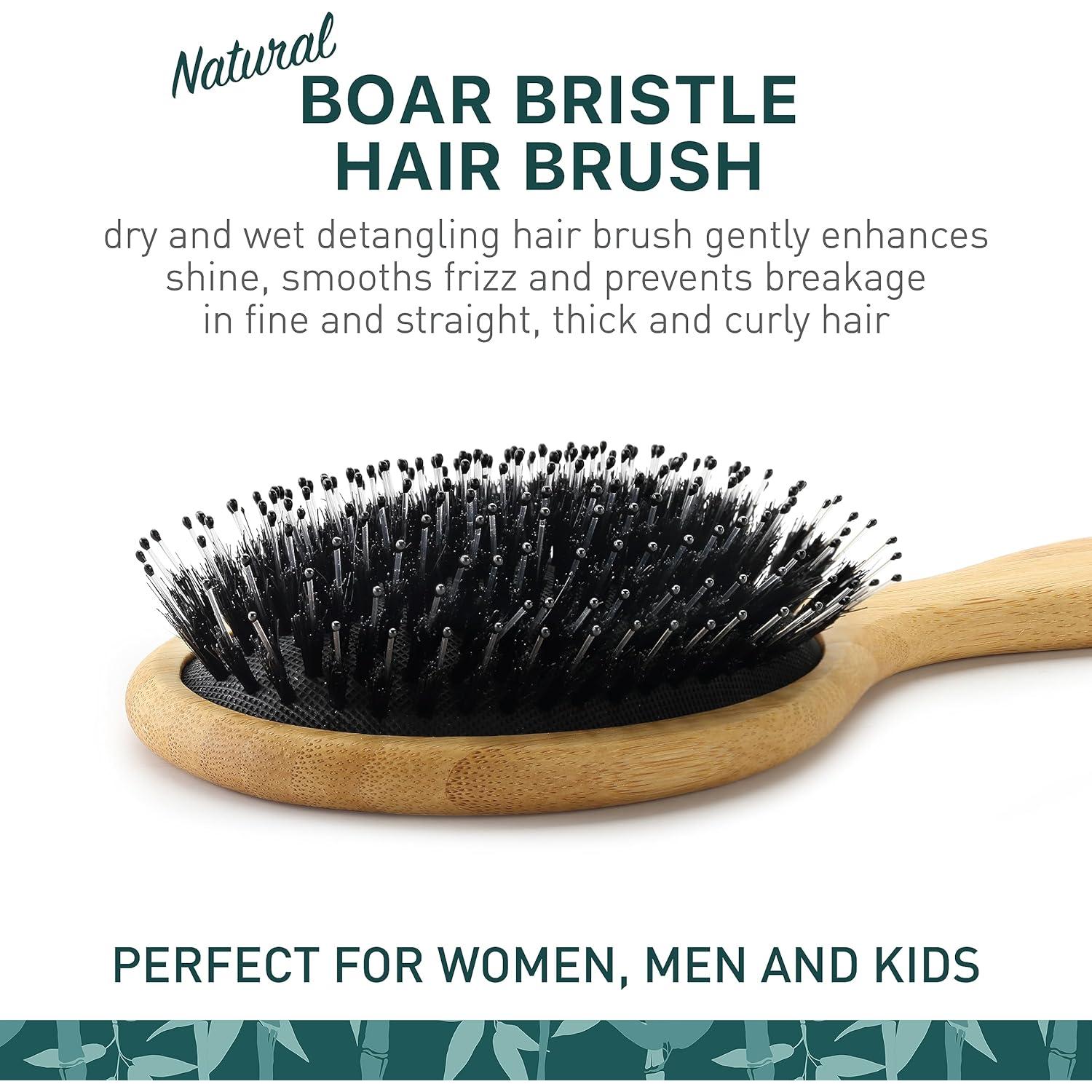 Juego de cepillos para el cabello Zollo con cerdas de jabalí