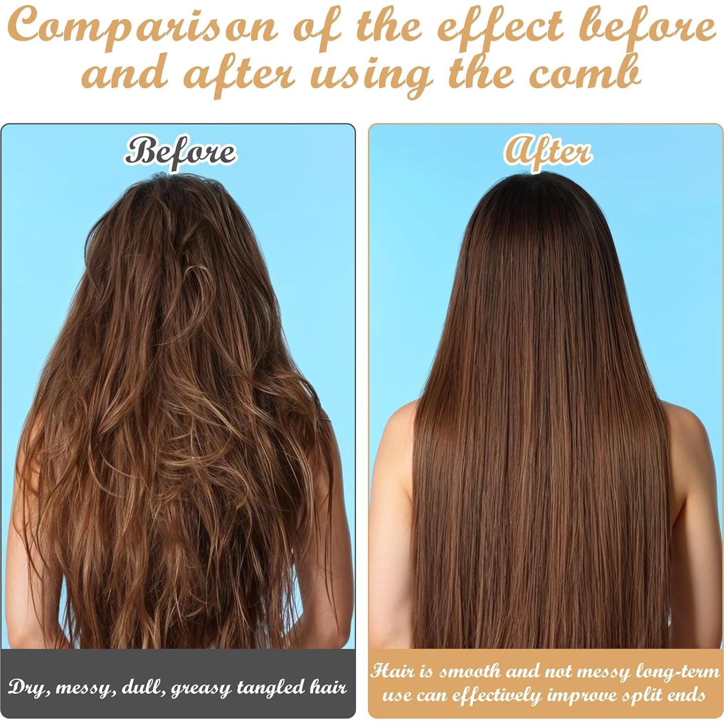 Mini Cepillo de Cabello con Espejo Psyqtsuary 6.4cm Beige