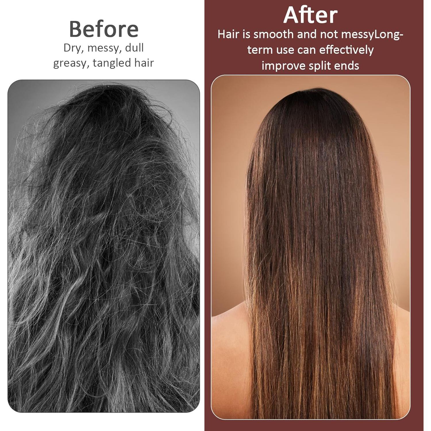 Cepillo de Pelo Plegable 2 Piezas Zyghjort con Espejo