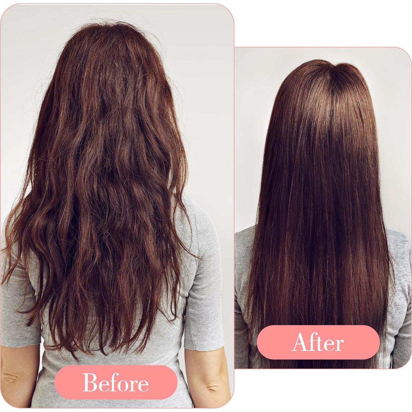 4 Piezas Cepillo de Pelo Plegable KFHENSOMR con Espejo Negro