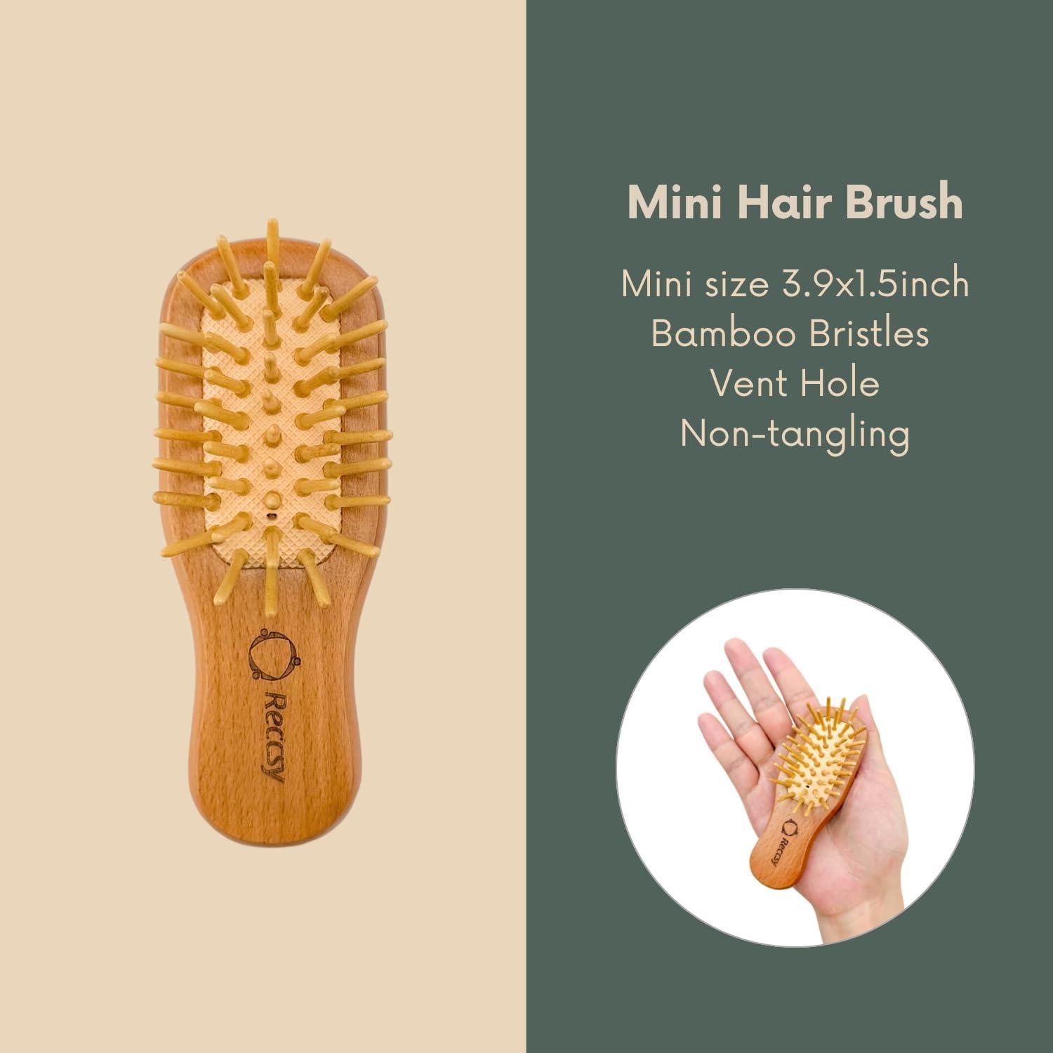 Juego de Cepillos de Cerdas de Jabalí Recurecare - 3 Piezas