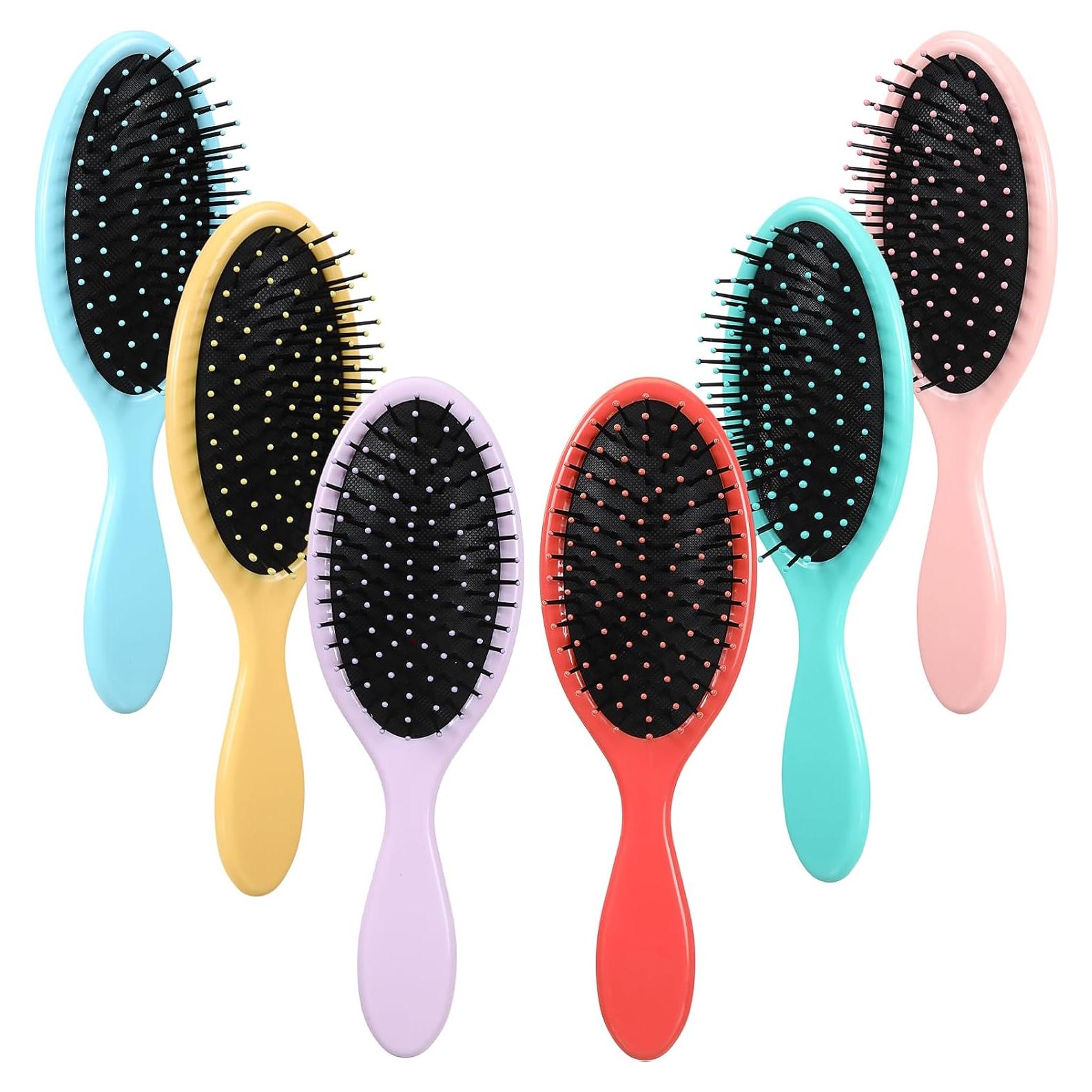 Nuenen 6 Cepillos Desenredantes de Viaje para Cabello