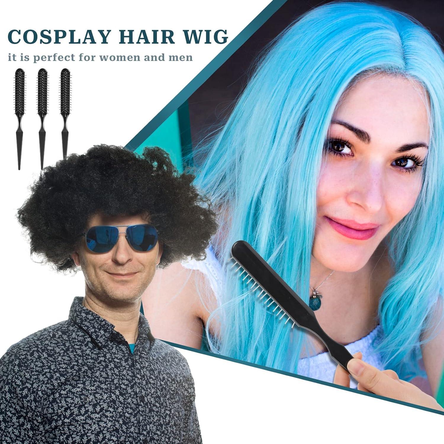 Paquete de 3 Cepillos Sintéticos para Pelucas Sliverdew