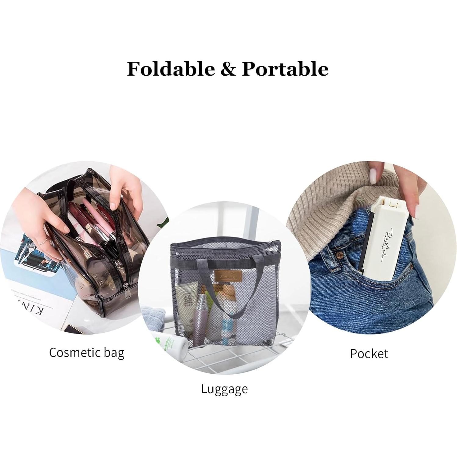 Paquete de 2 Cepillos de Cabello Plegables FSZMan con Espejo