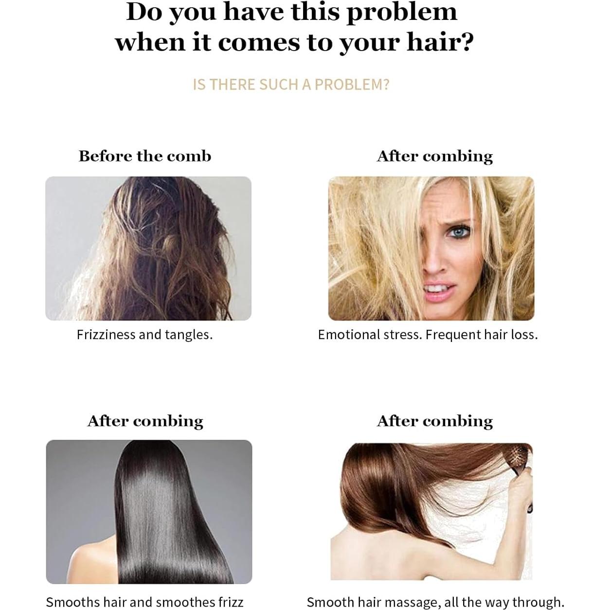 Paquete de 2 Cepillos de Cabello Plegables FSZMan con Espejo