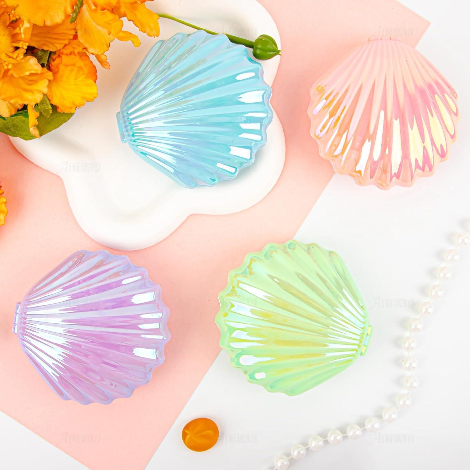 Cepillos de Pelo Plegables AUEAR con Espejo - 4 Colores