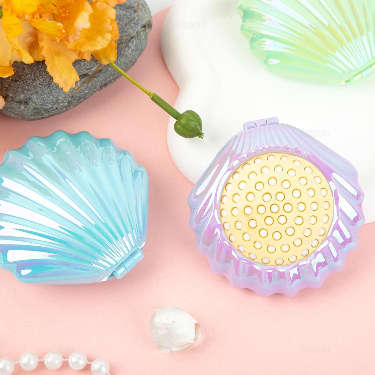 Cepillos de Pelo Plegables AUEAR con Espejo - 4 Colores