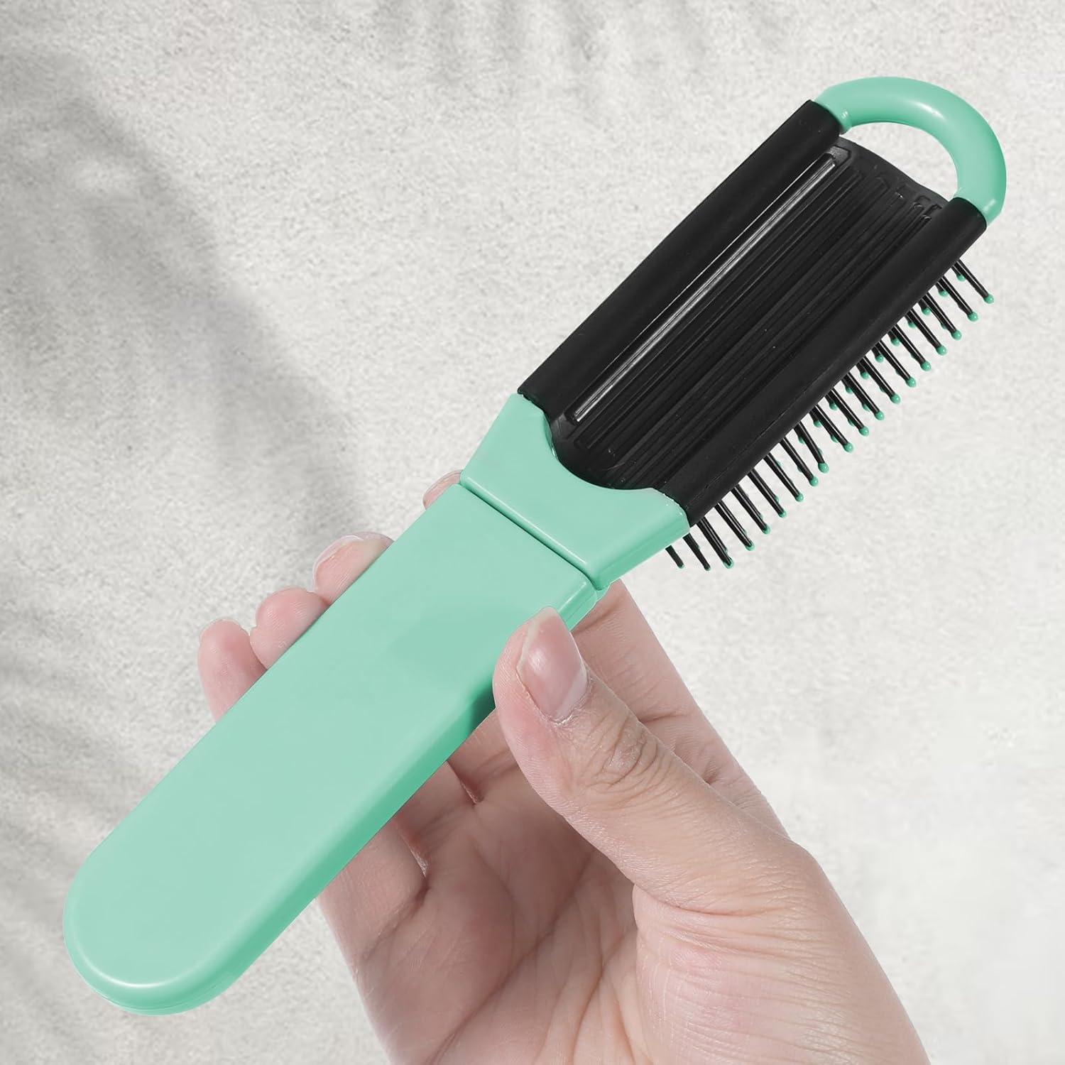 Cepillo de cabello plegable con espejo Zyghjort - 2 piezas