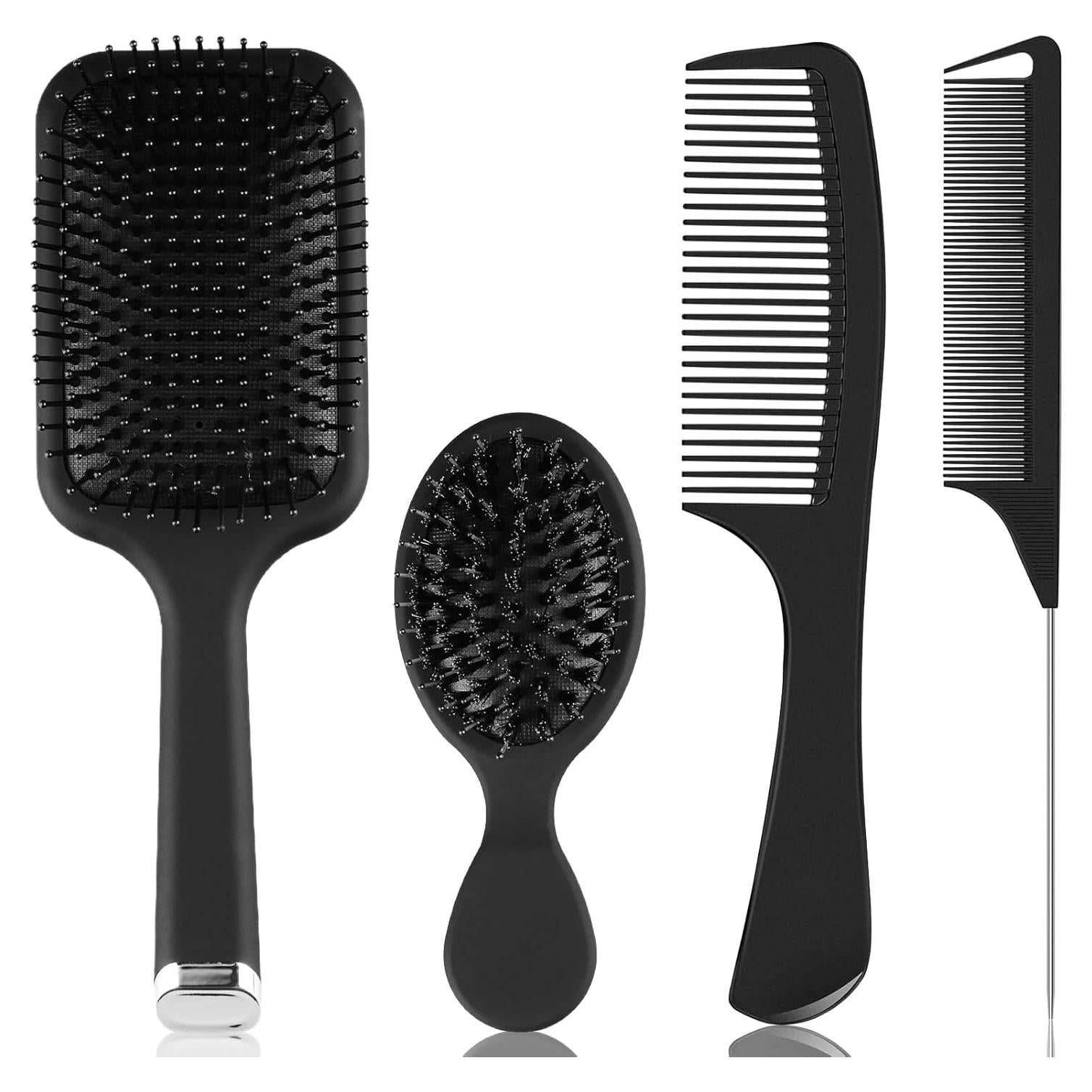 Juego de Cepillos y Peines para el Cabello ZAICENCOCO 4 Piezas