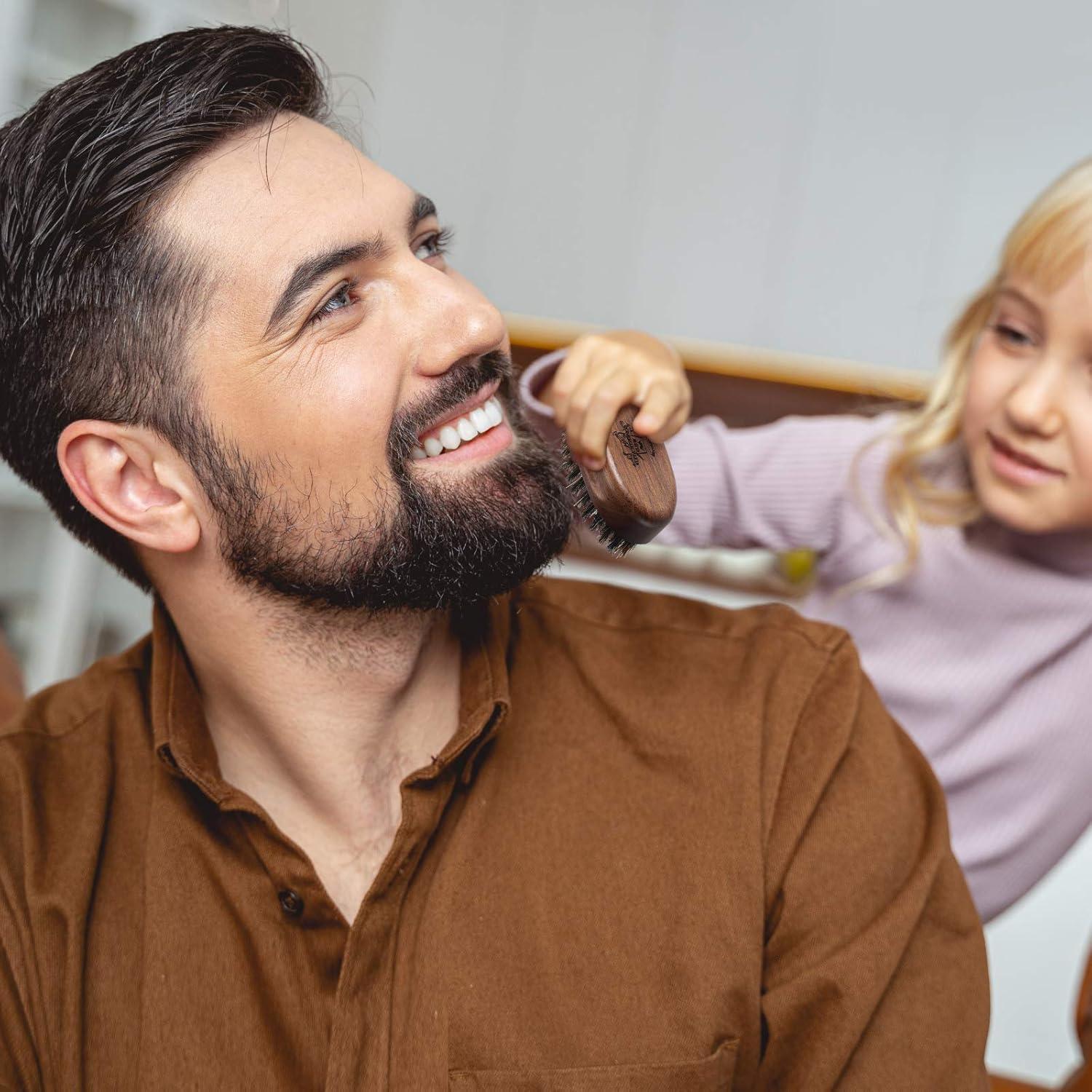 Cepillo de Barba de Viaje BFWood - Cerdas de Jabalí Natural