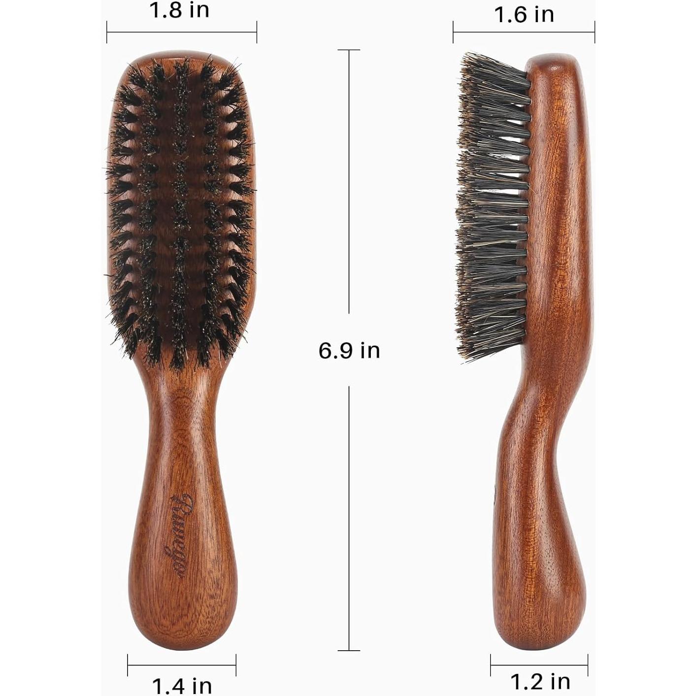 Cepillo de Jabalí RAVEGO para Cabello y Barba - 19.5 cm