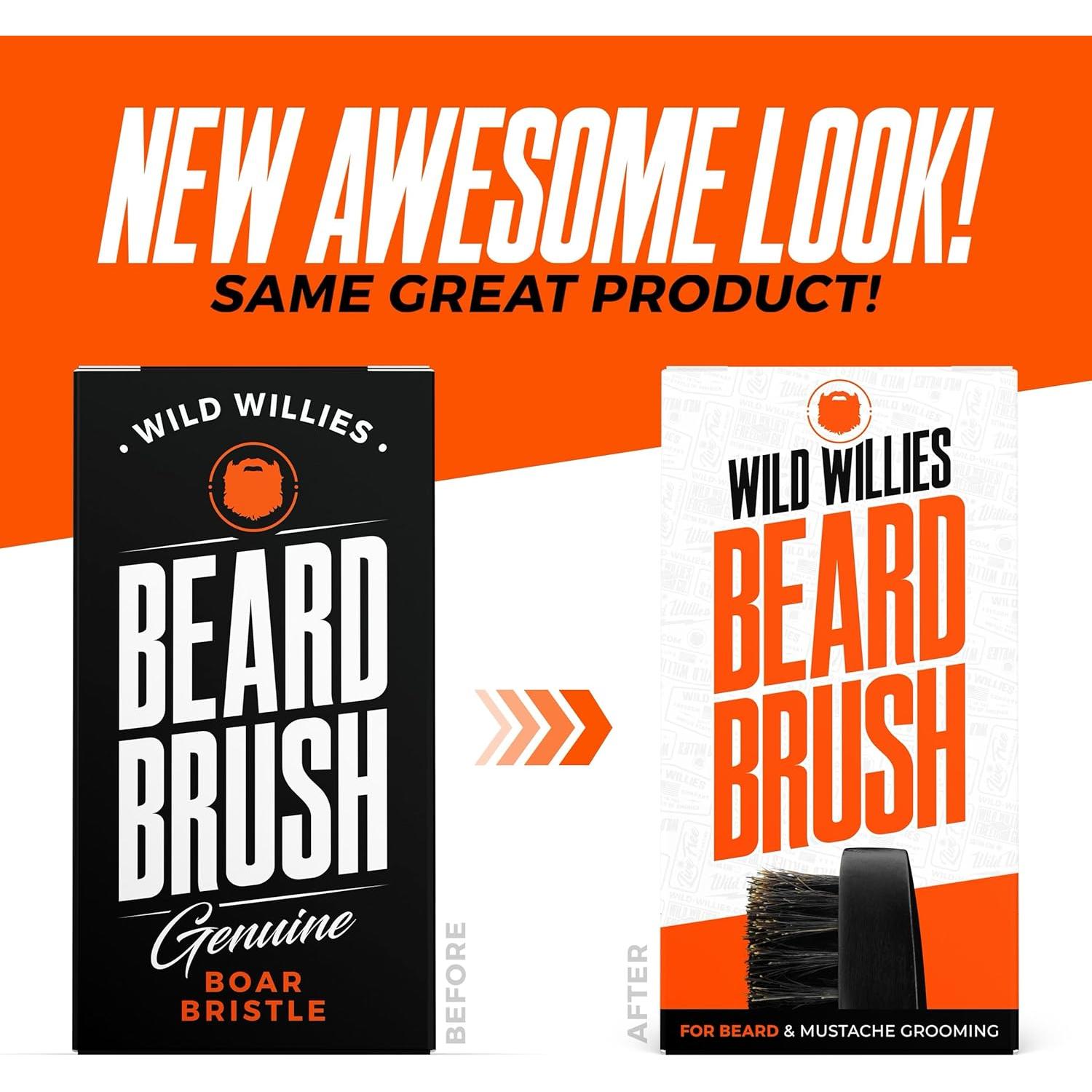 Cepillo de Cerda de Jabalí Wild Willies para Cabello y Barba