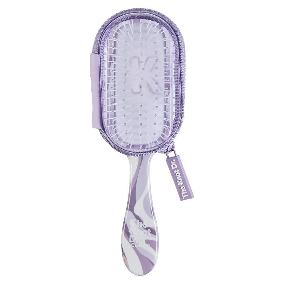 Cepillo desenredante Knot Dr. Conair Mini - Húmedo/Seco - Púrpura