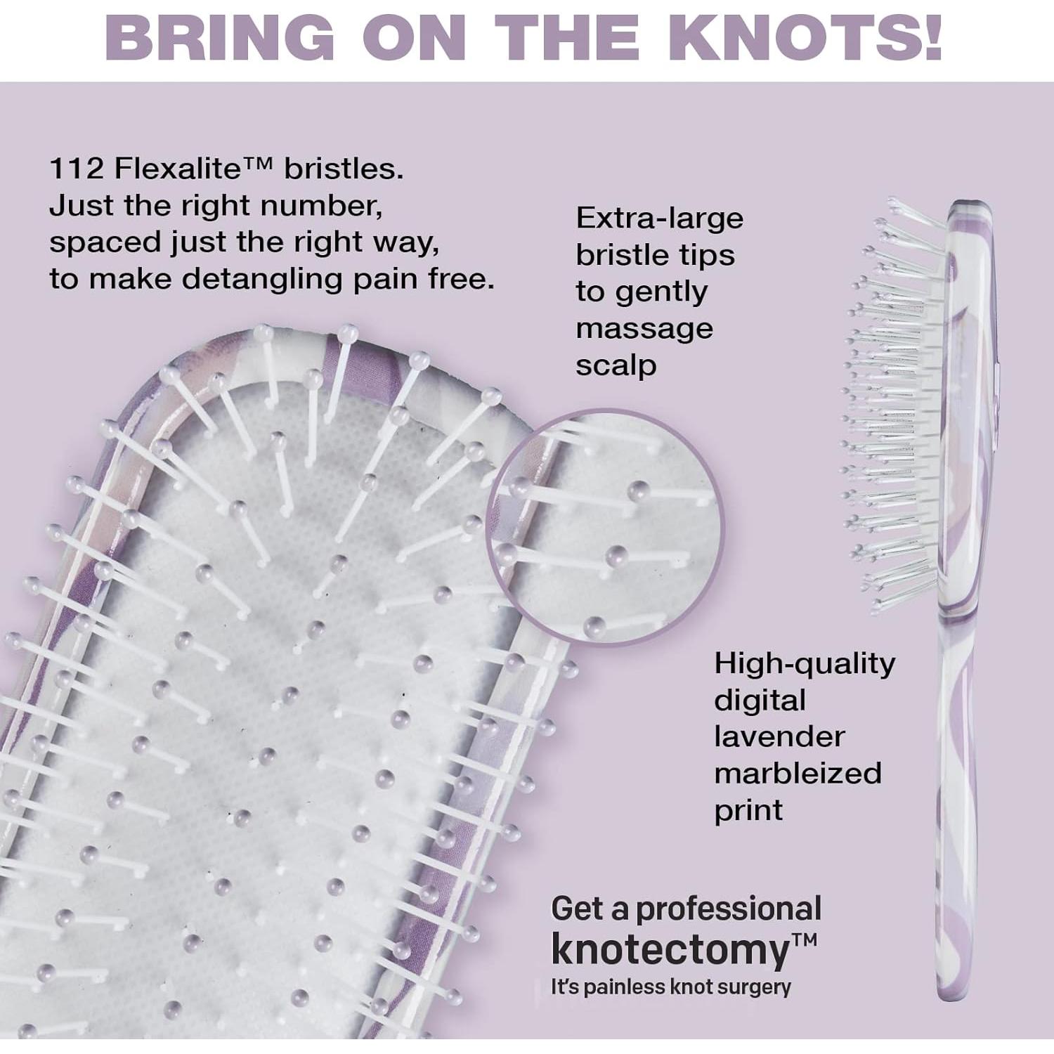Cepillo desenredante Knot Dr. Conair Mini - Húmedo/Seco - Púrpura