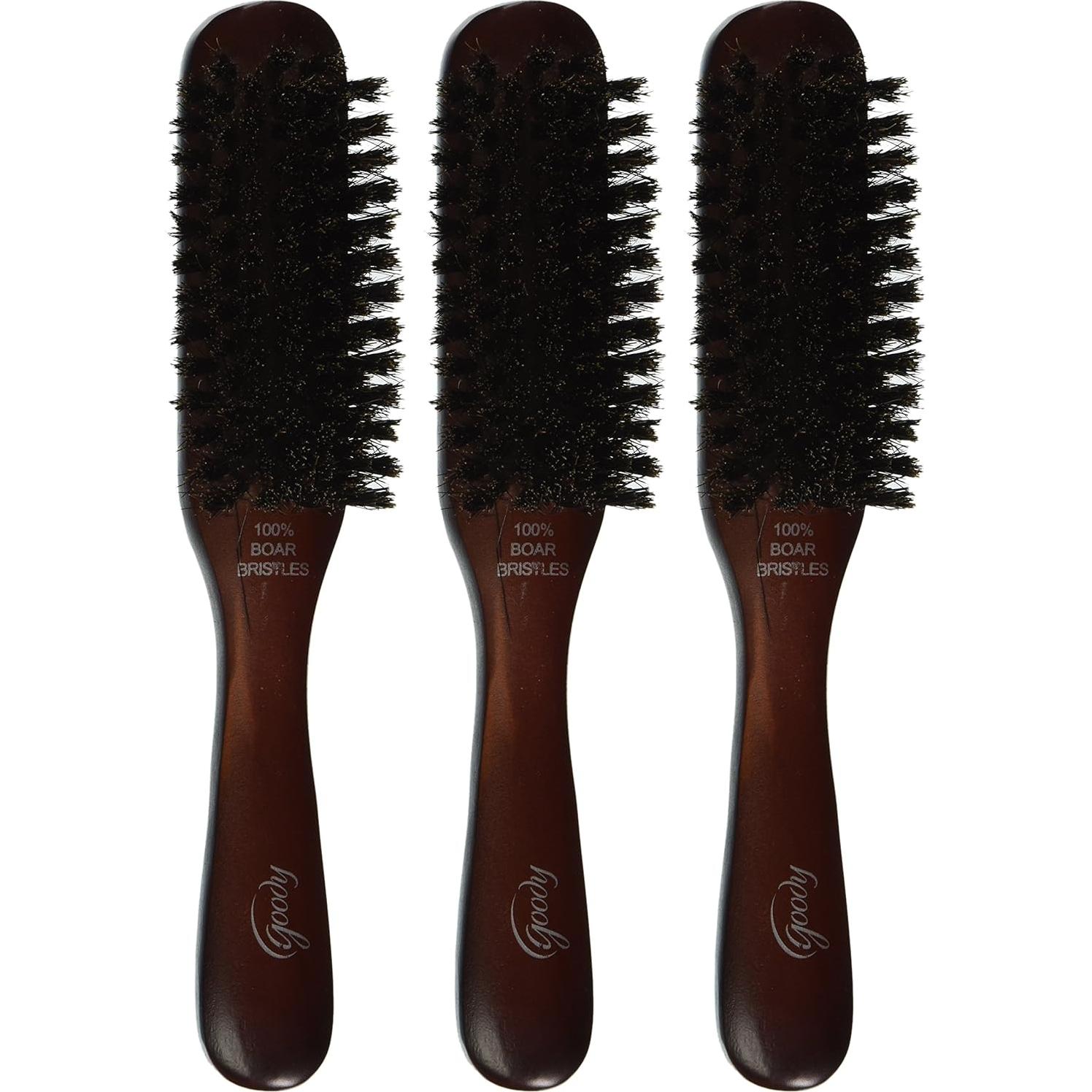 Cepillo de Cabello Goody de Madera con Cerdas de Jabalí Natural