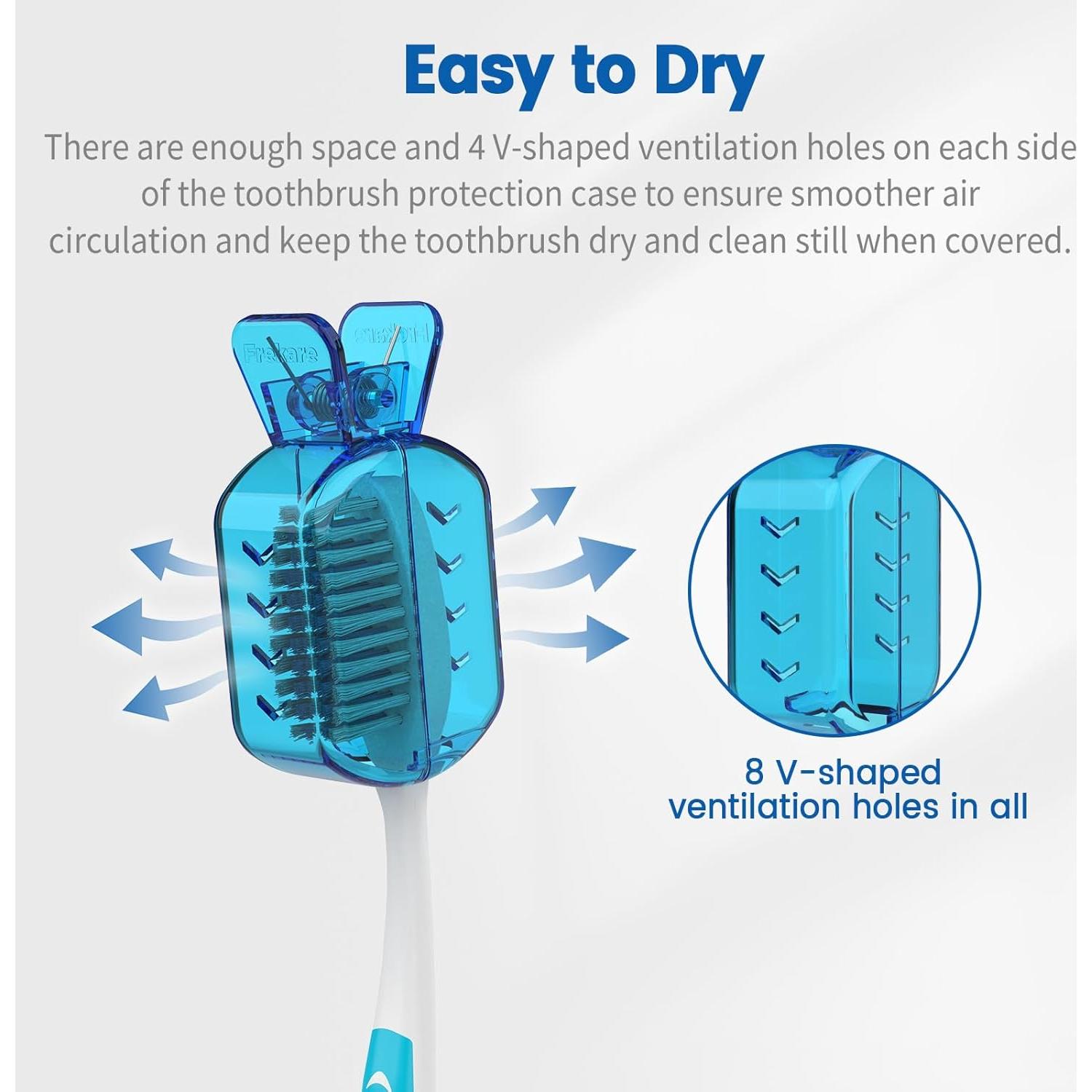 Cubiertas para Cepillos de Dientes Frekare, 6 Piezas, Universal