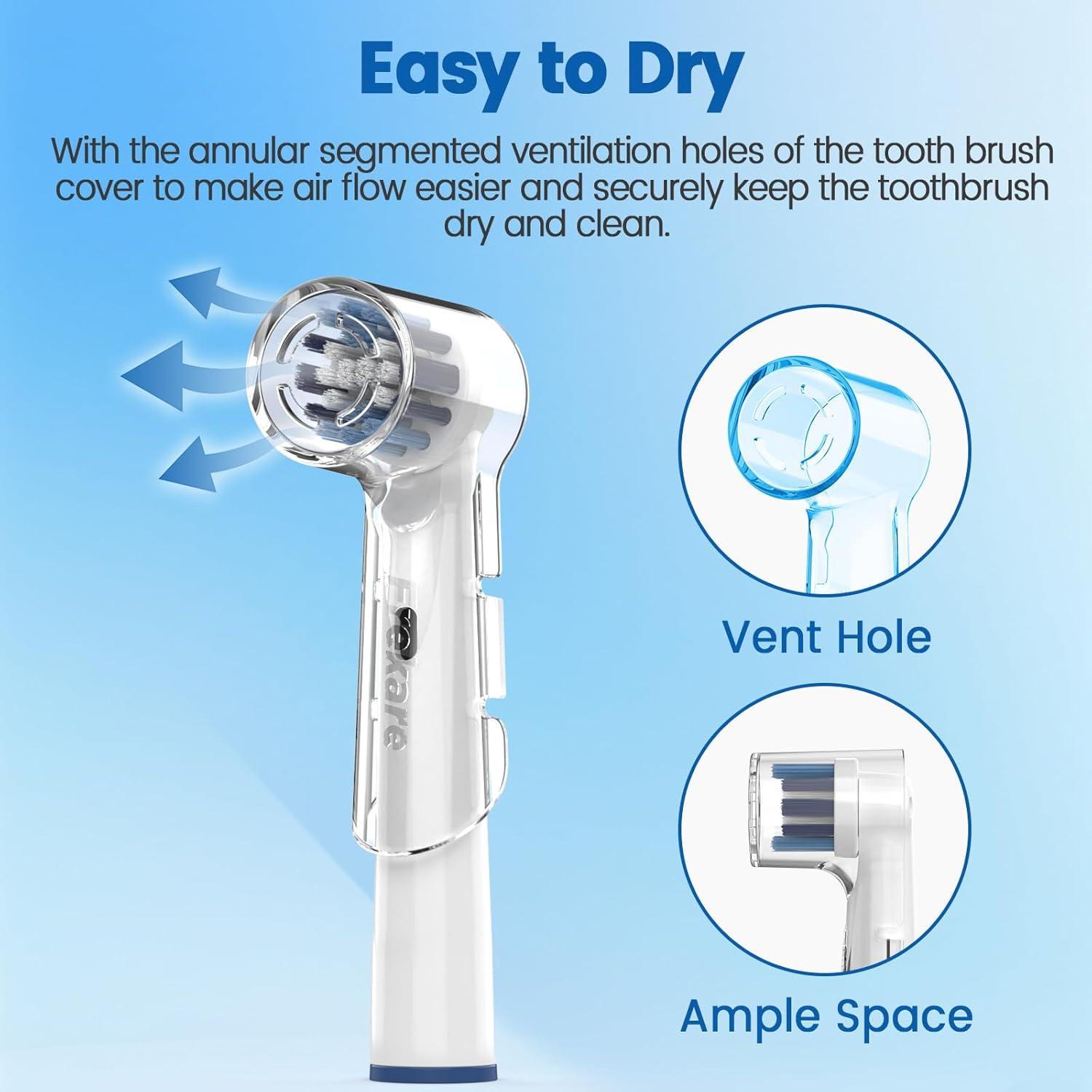 Cubiertas de cepillo de dientes Frekare para Oral B iO, 10 unidades