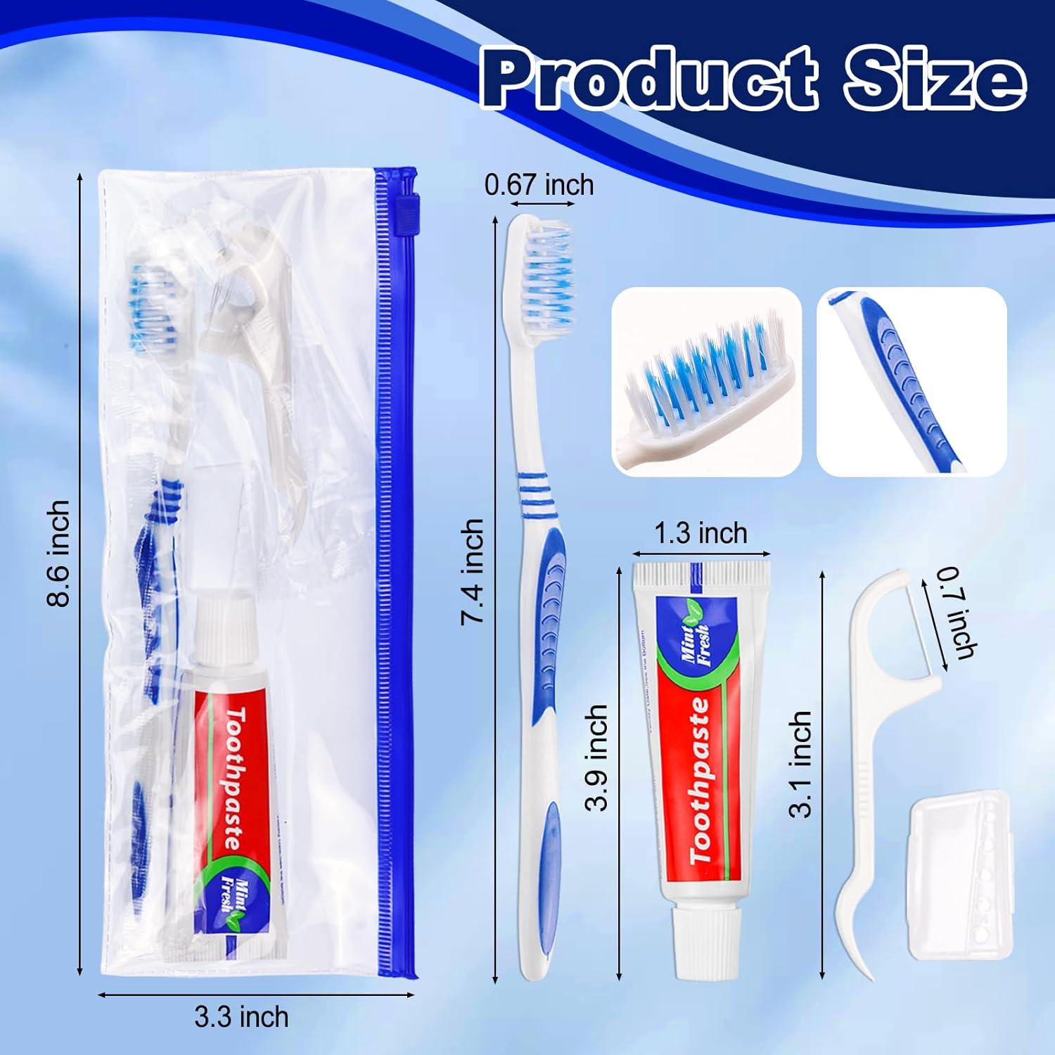 30 Cepillos de Dientes Desechables SLequipo Kit de Viaje 5 en 1
