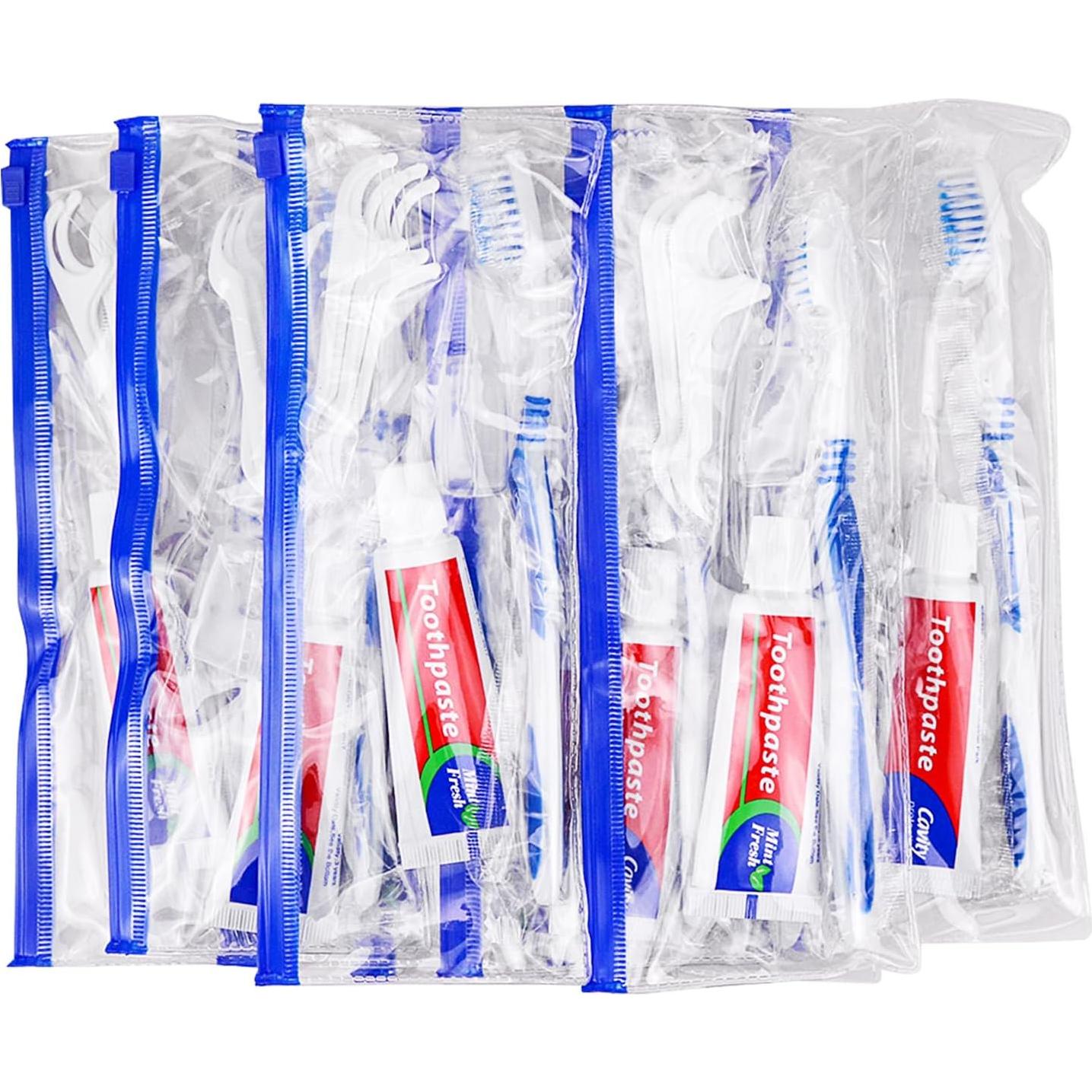 30 Cepillos de Dientes Desechables SLequipo Kit de Viaje 5 en 1