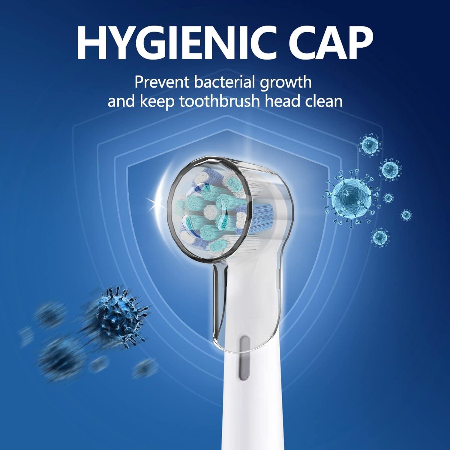 Cubiertas de Cabezal de Cepillo de Dientes iO THISONG - 4 Pcs Transparente