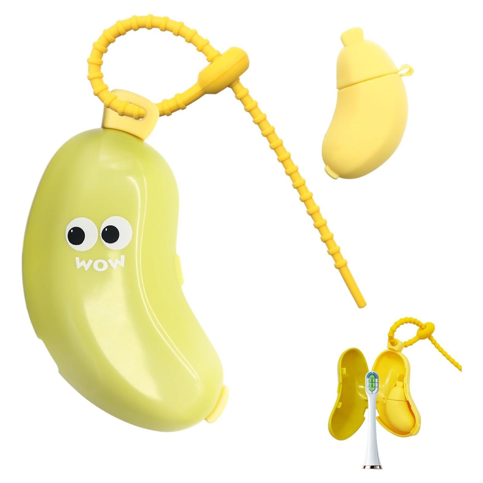 Cubierta de Cepillo de Dientes Portátil YQSLBULKY Plátano Verde