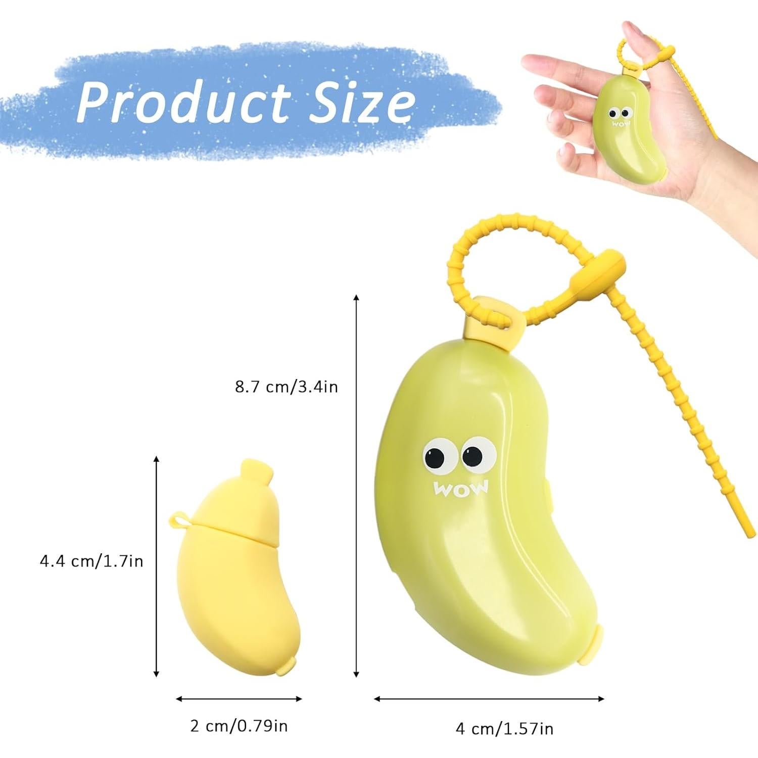 Cubierta de Cepillo de Dientes Portátil YQSLBULKY Plátano Verde