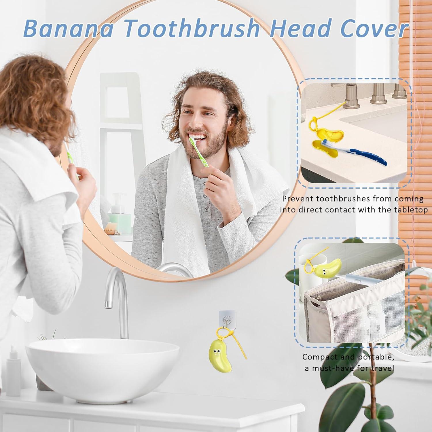 Cubierta de Cepillo de Dientes Portátil YQSLBULKY Plátano Verde