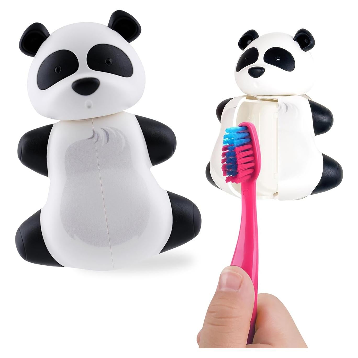 Soporte de Cepillo de Dientes Flipper Panda con Ventosa - Divertido