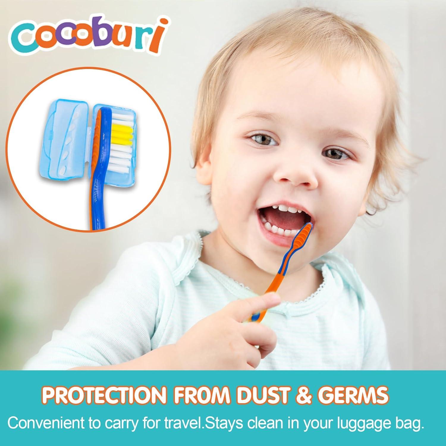 Juego de Cepillos de Dientes COCOBURI para Niños 4 Piezas