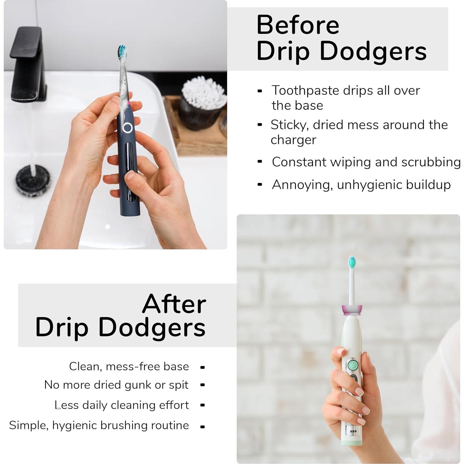 Guardián de Goteo Cepillo Eléctrico Koettco - Paquete de 2