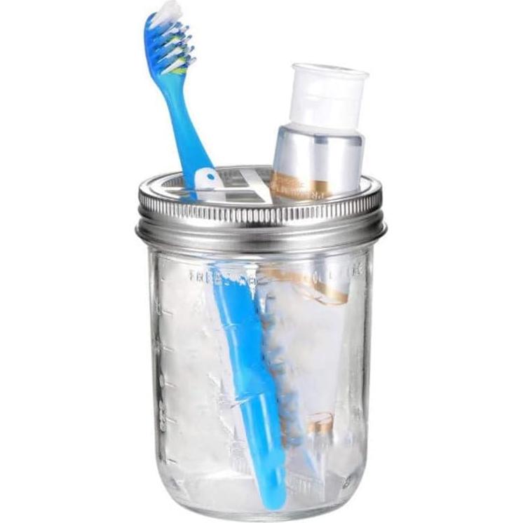 Tapa de frasco para cepillos de dientes SHOWERORO 3 piezas acero inoxidable