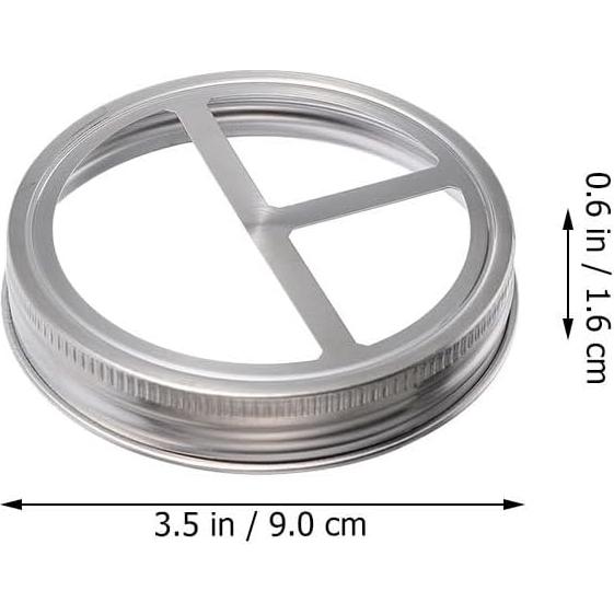 Tapa de frasco para cepillos de dientes SHOWERORO 3 piezas acero inoxidable