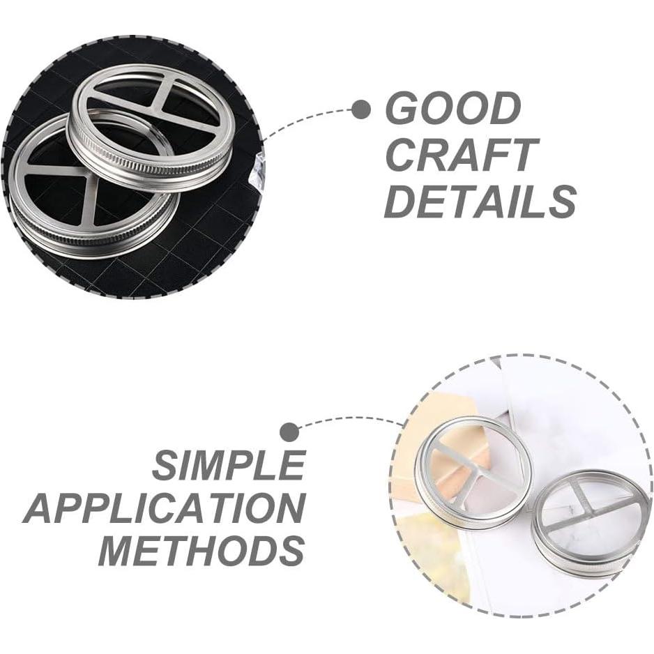 Tapa de frasco para cepillos de dientes SHOWERORO 3 piezas acero inoxidable