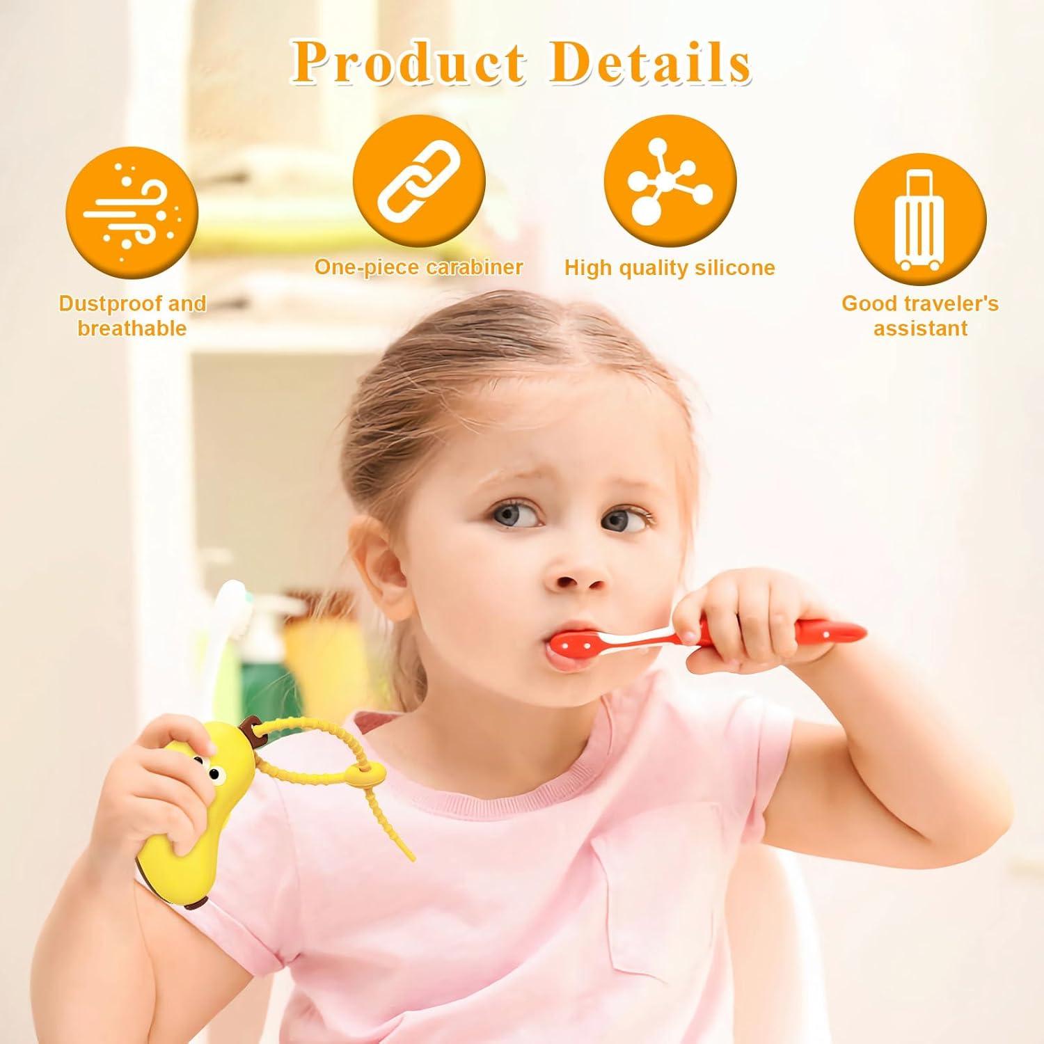 Funda de Cepillo de Dientes Portátil Dayinkes Plátano Amarillo