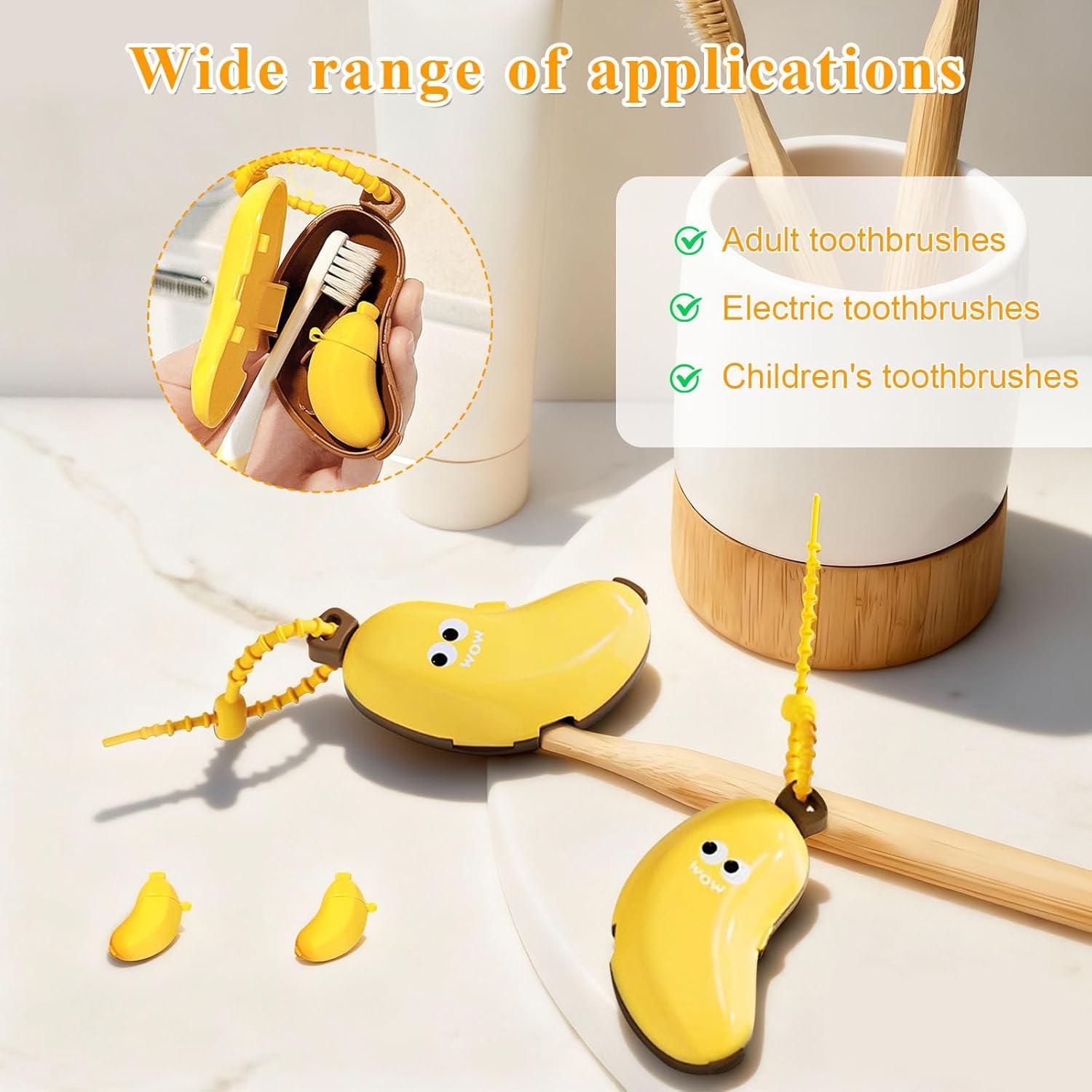 Funda de Cepillo de Dientes Portátil Dayinkes Plátano Amarillo