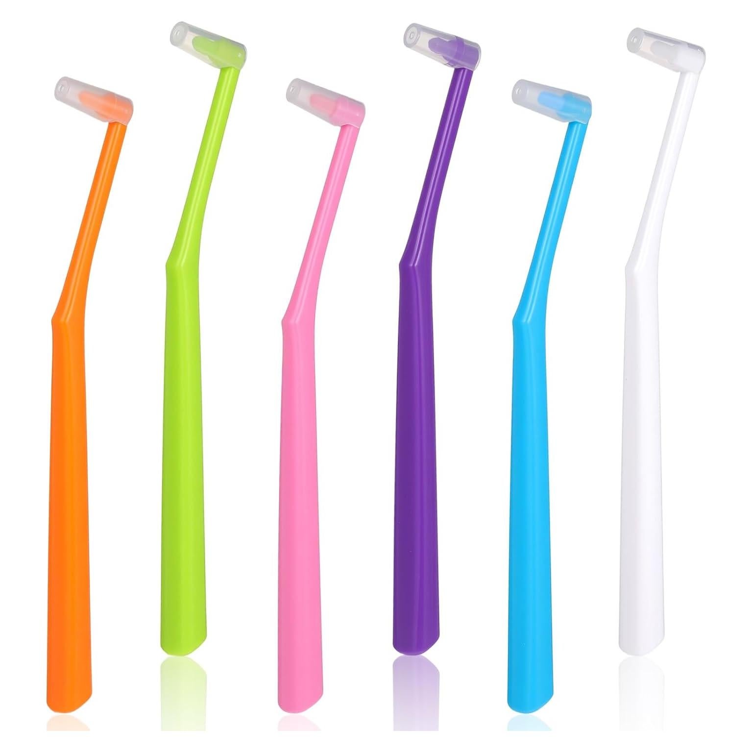 6 Cepillos de Dientes Punta Final QfwdfcTrenz para Ortodoncia