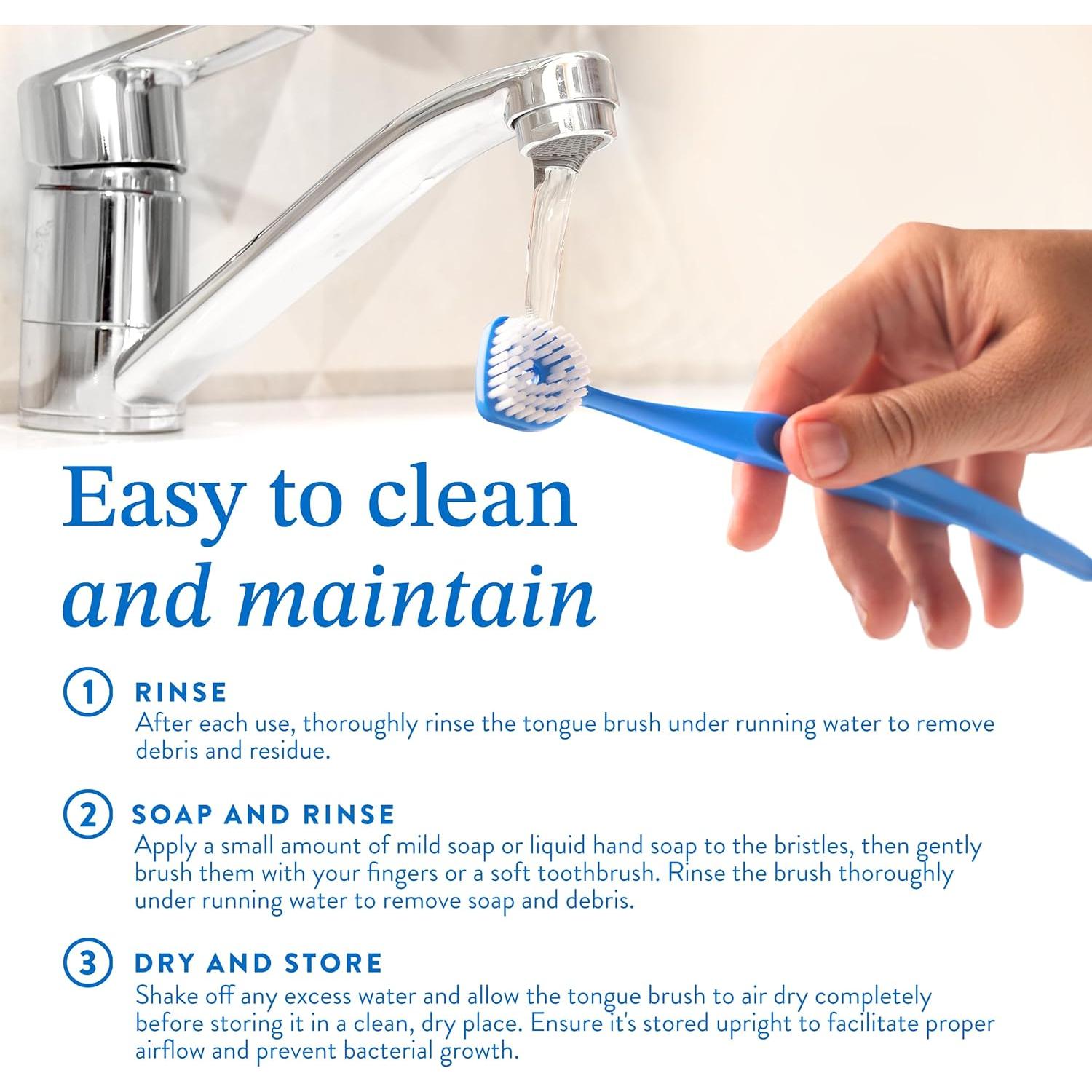 Cepillo Limpiador de Lengua Mouthology 2 Paquete Cerdas Suaves