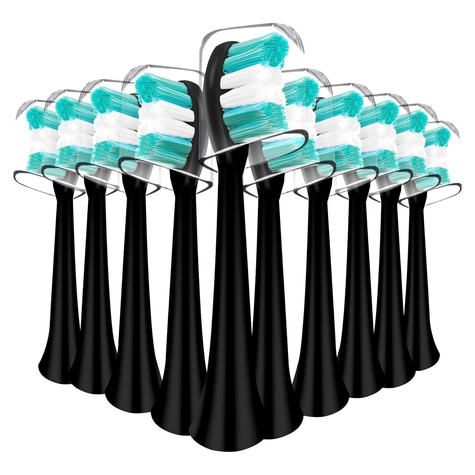 Cabezas de cepillo de dientes Mullburry para AquaSonic y Vibe - 10 Piezas