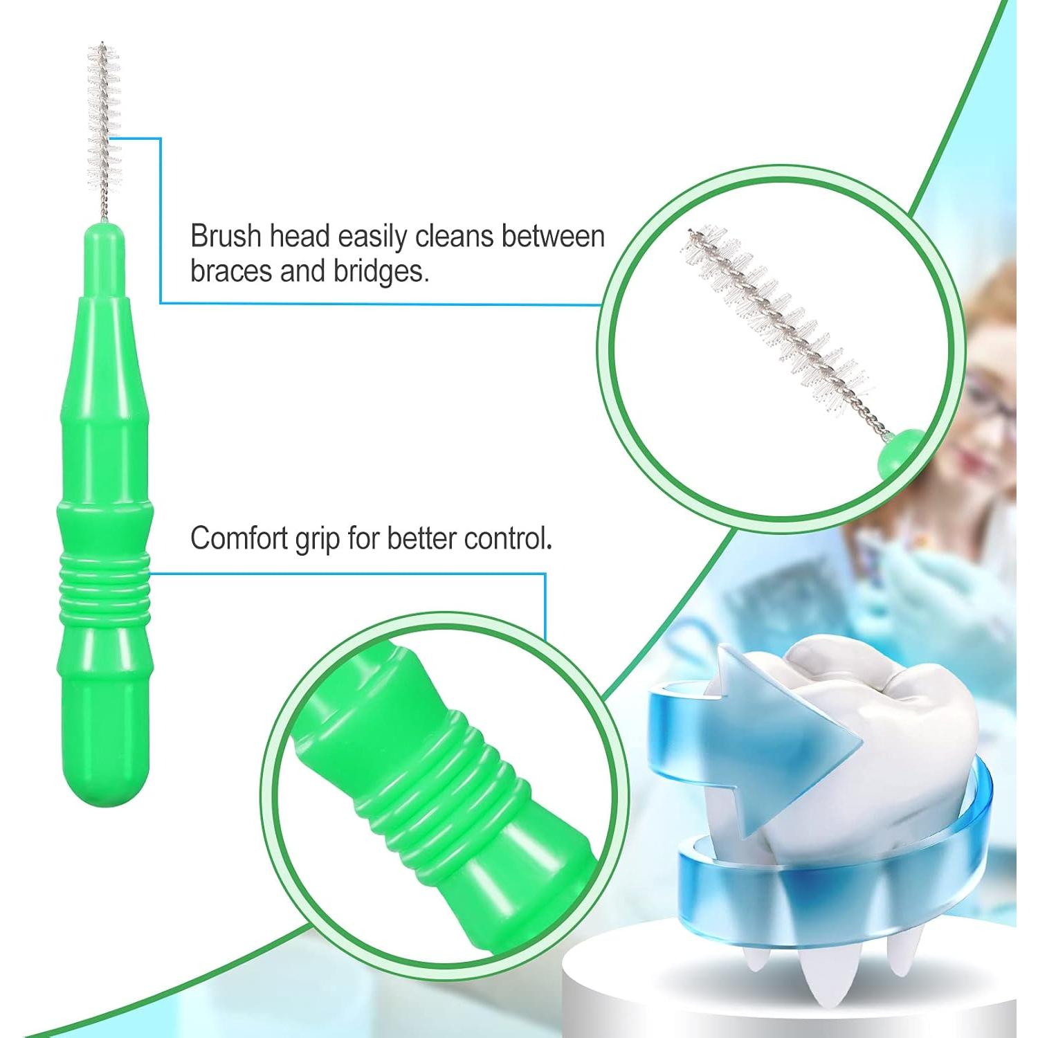 350 Piezas Cepillos Interdentales Patelai Hilo Dental Color Mezclado