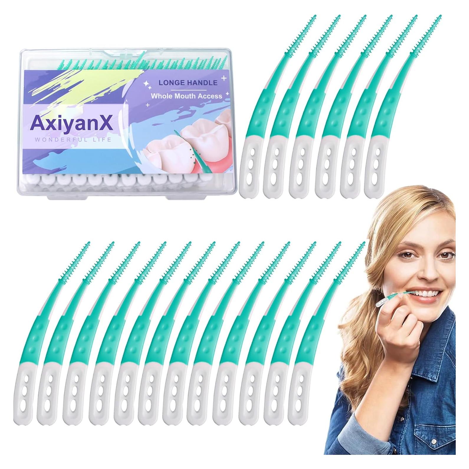 84 Palillos Dentales de Silicona AxiyanX, Limpieza Suave y Efectiva